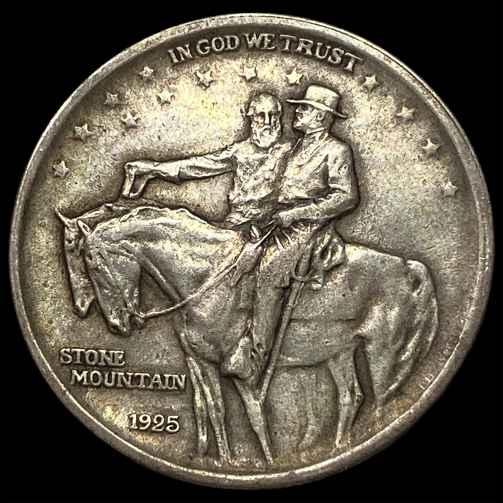 1925 Silver Stone Mountain Half Dollar NEARLY UNCIRCULATED: 1925 Silver Stone Mountain Half Dollar NEARLY UNCIRCULATED