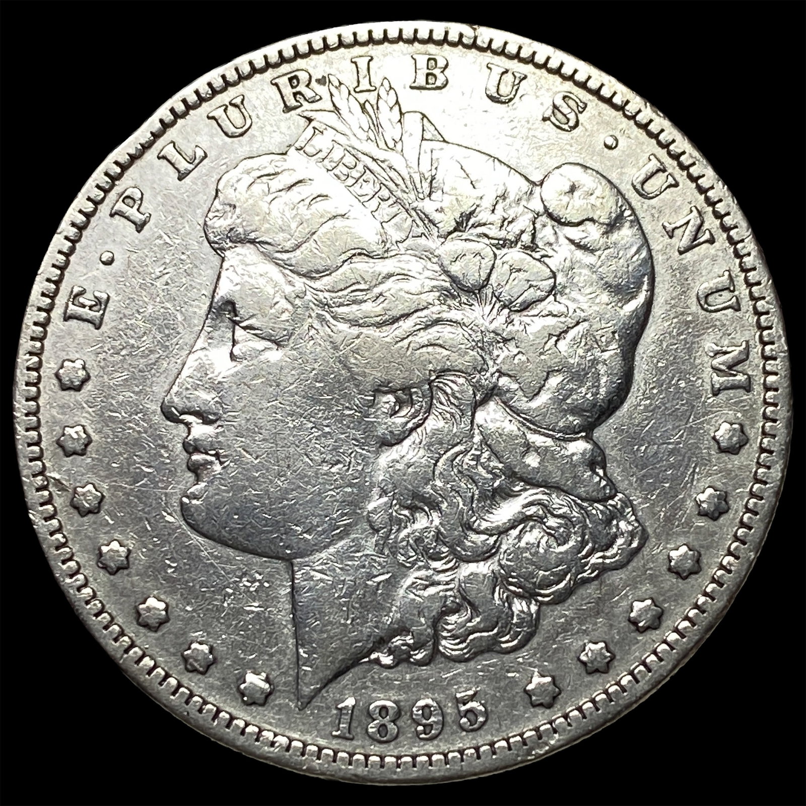 1895-S Silver Morgan Dollar NEARLY UNCIRCULATED (1 of 2)