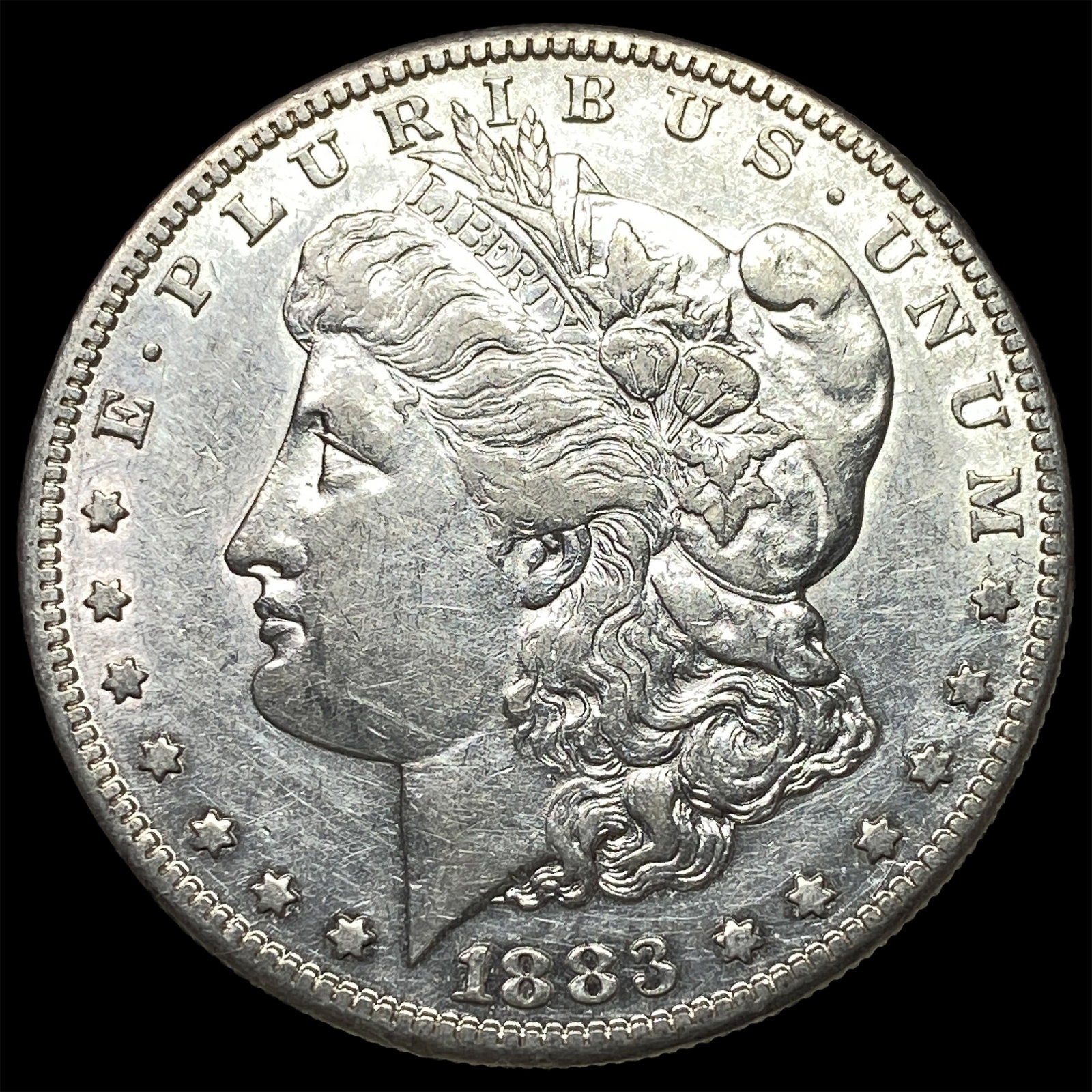 1883-S Silver Morgan Dollar CHOICE AU: 1883-S Silver Morgan Dollar CHOICE AU