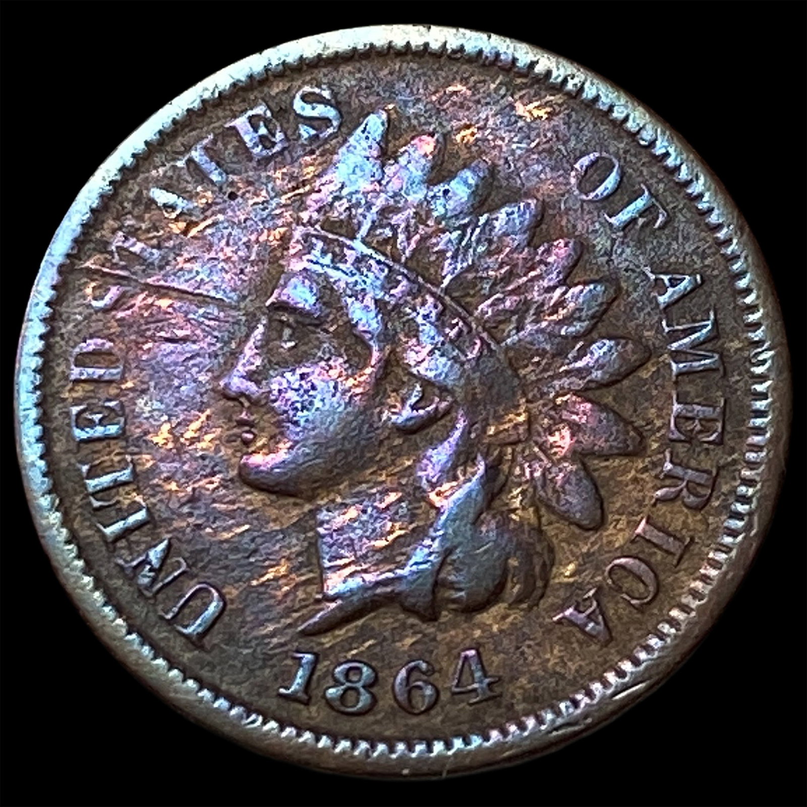 1864 Bronze Indian Head Cent CLOSELY UNCIRCULATED (1 of 2)