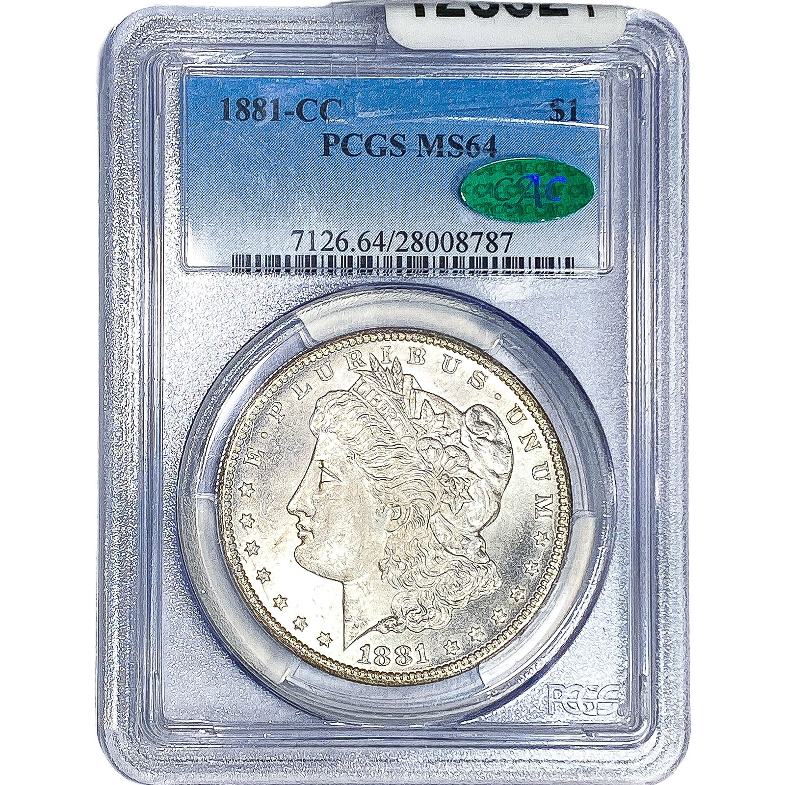 1881-CC CAC Morgan Silver Dollar PCGS MS64 (1 of 4)