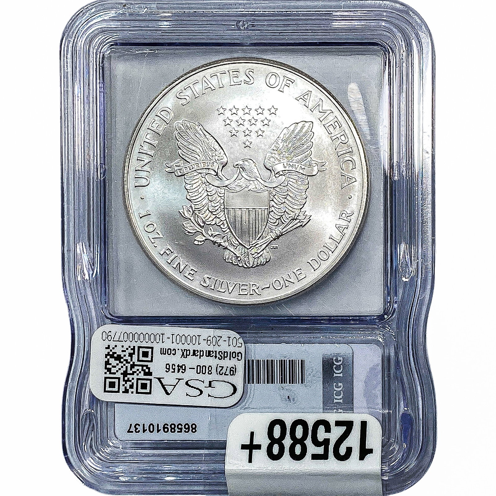 1999 Silver Eagle ICG MS70 - 2