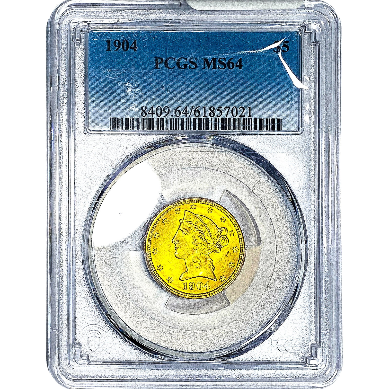 1904 $5 Gold Half Eagle PCGS MS64 (1 of 4)
