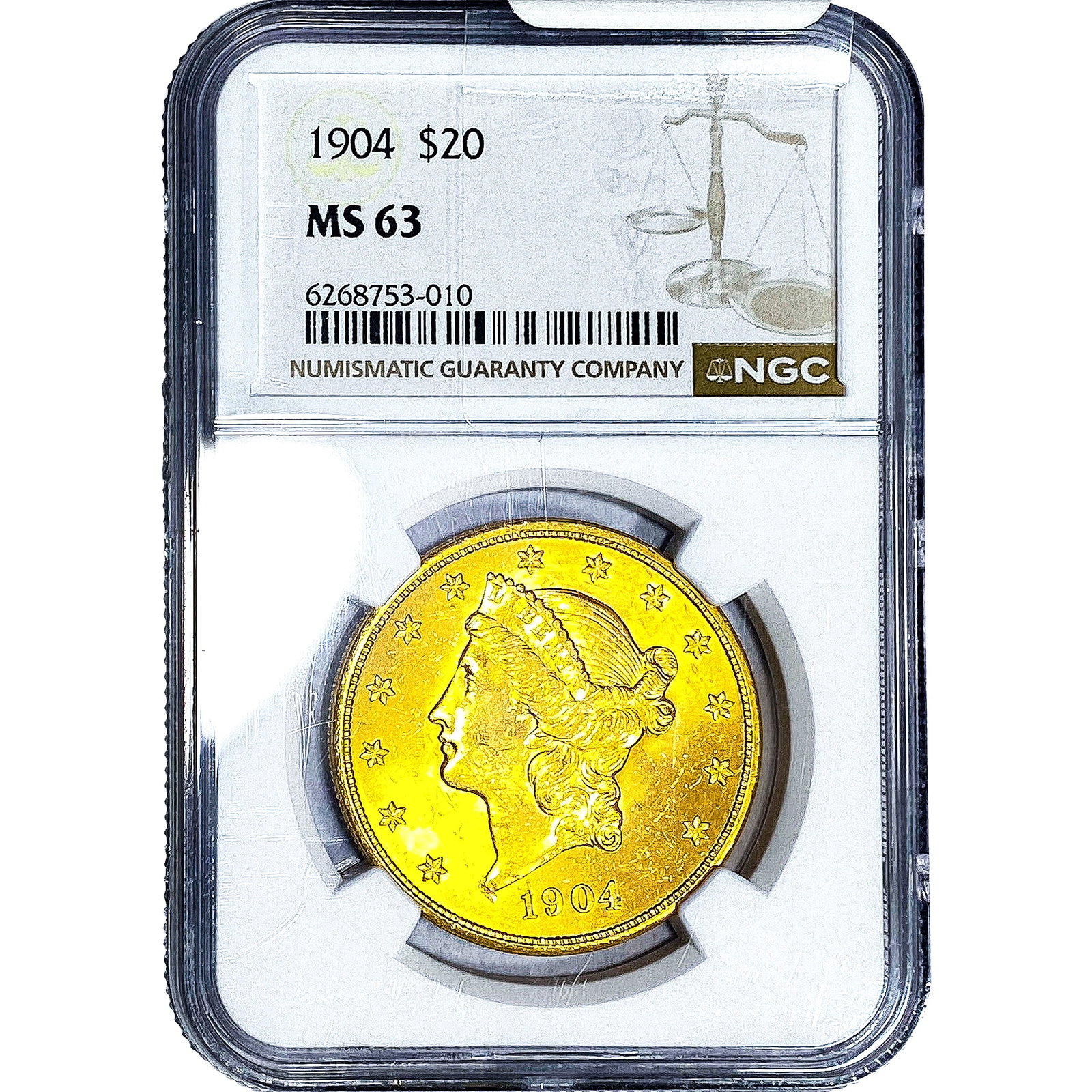 1904 $20 Gold Double Eagle NGC MS63 (1 of 4)