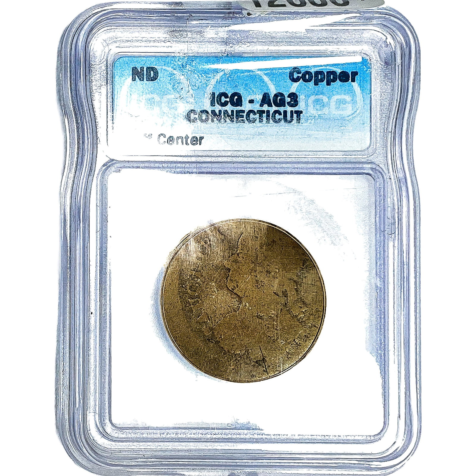 ND Copper Connecticut Token Off Center ICG AG3 (1 of 4)
