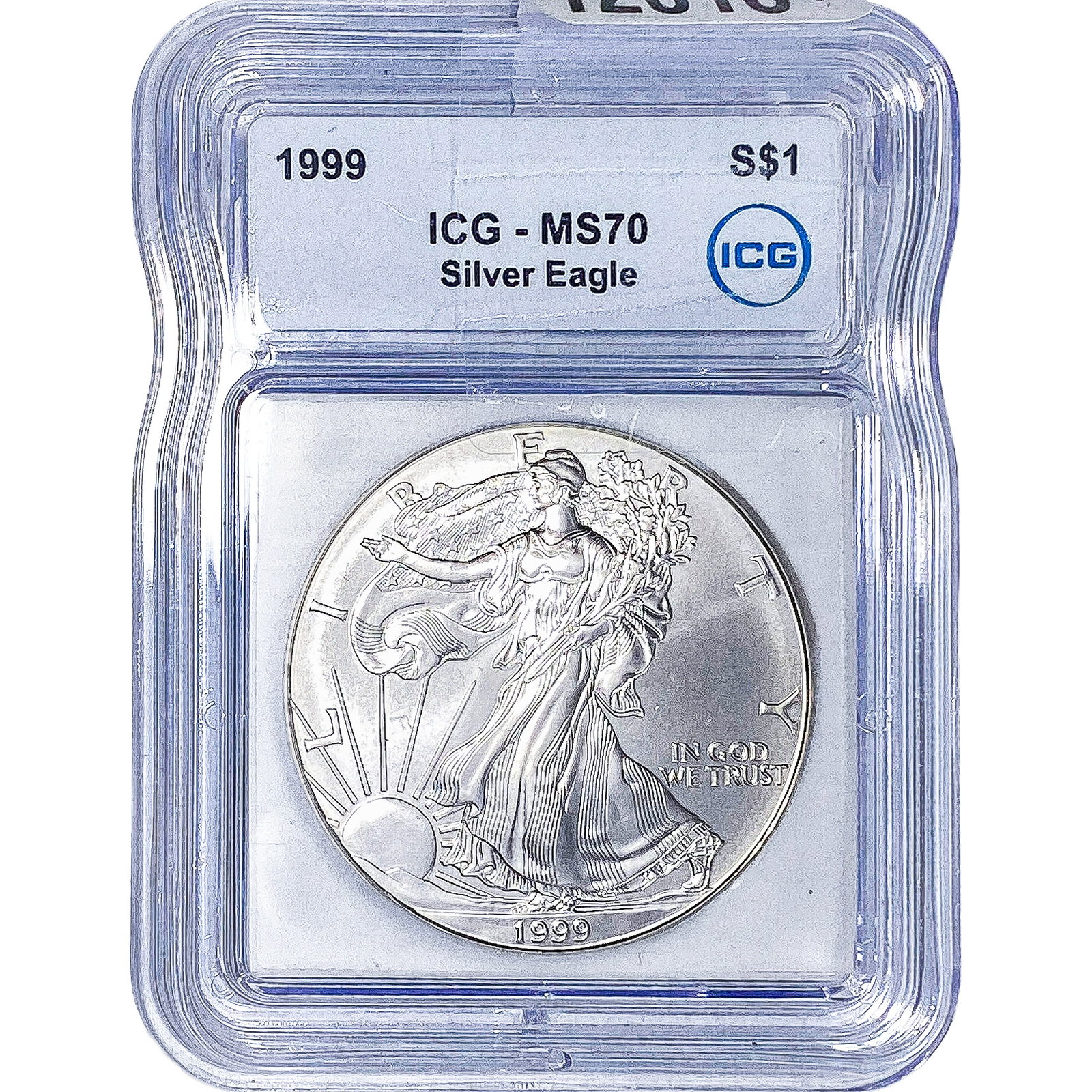 1999 Silver Eagle ICG MS70: 1999 Silver Eagle ICG MS70