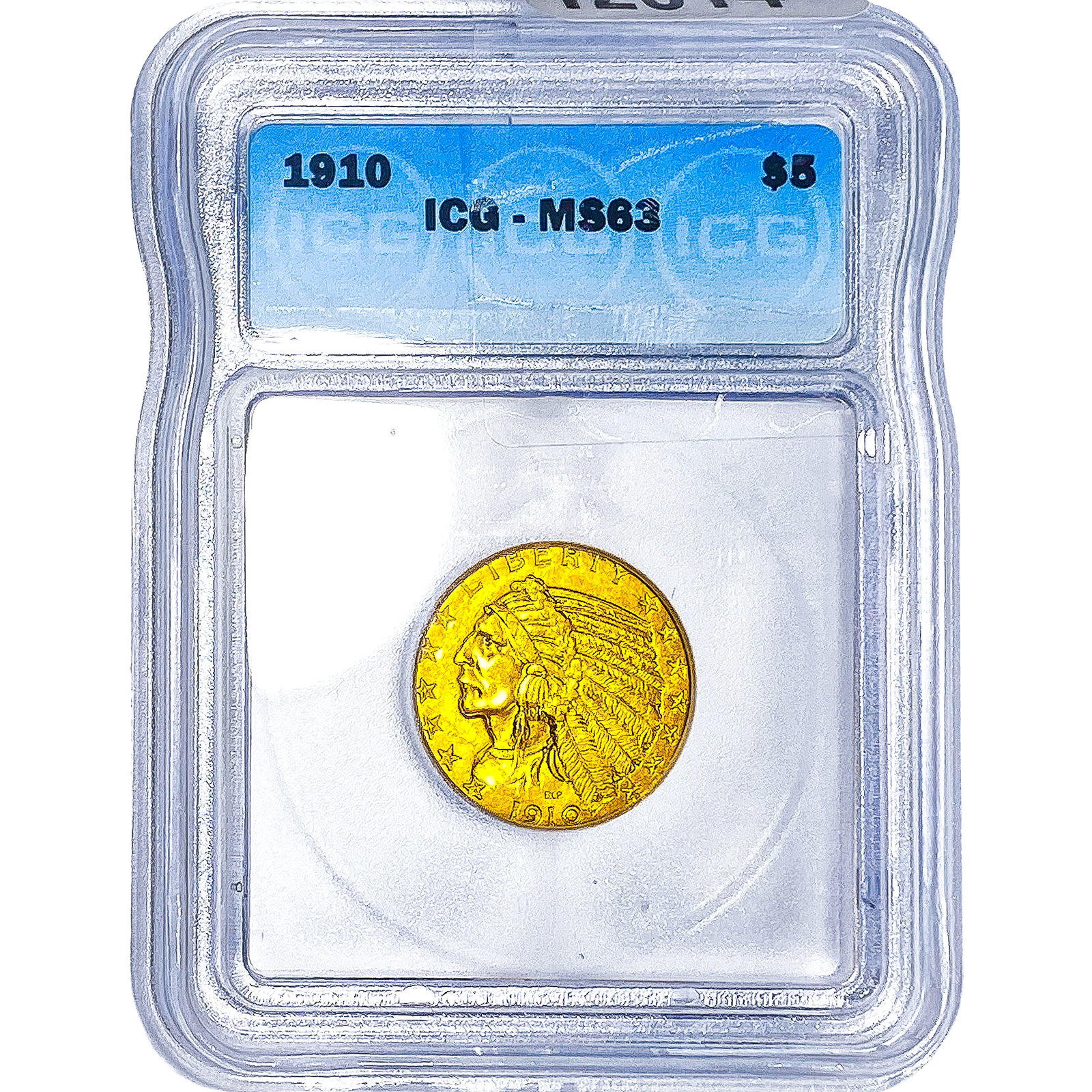 1910 $5 Gold Half Eagle ICG MS63 (1 of 4)