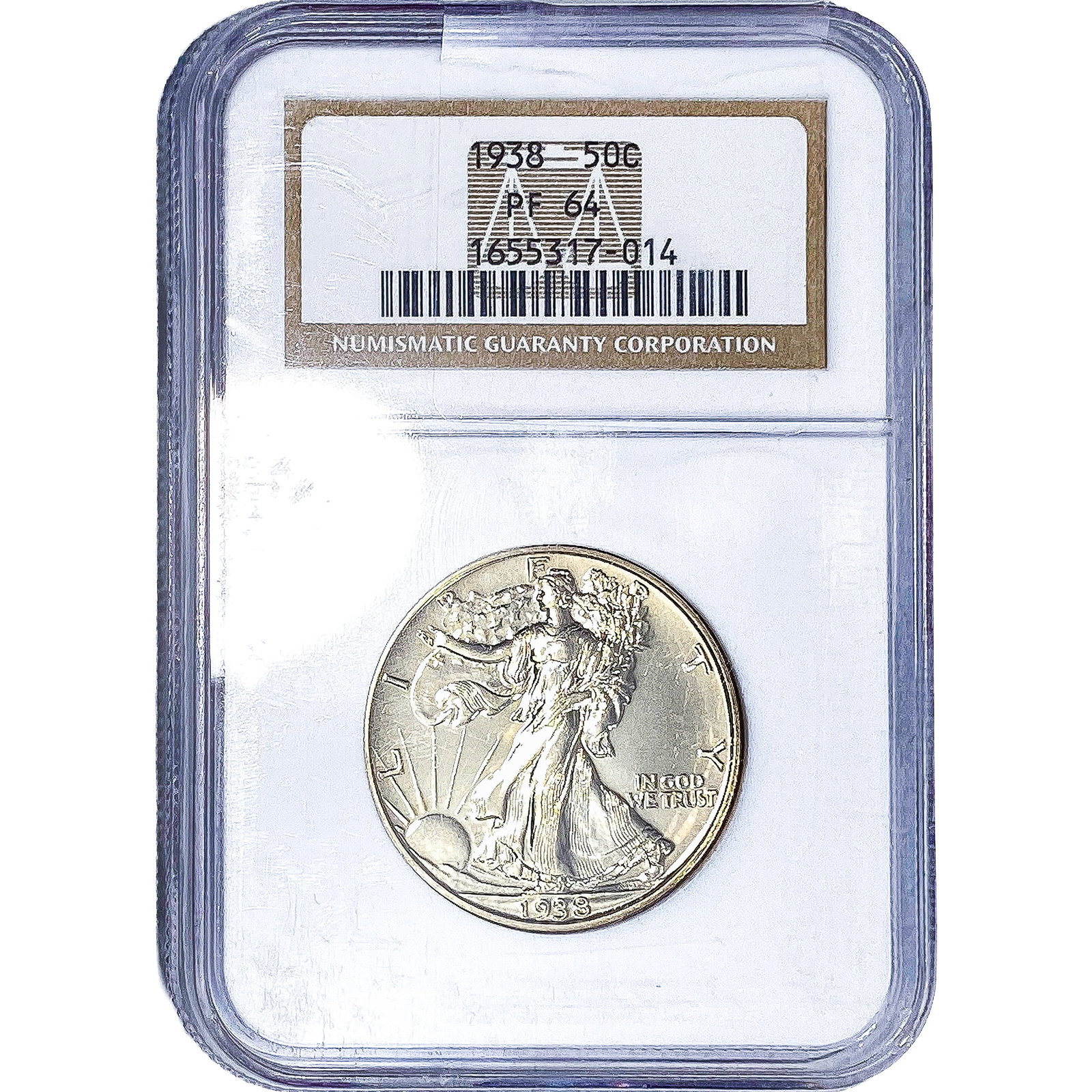 1938 Walking Liberty Half Dollar NGC PF64 (1 of 4)