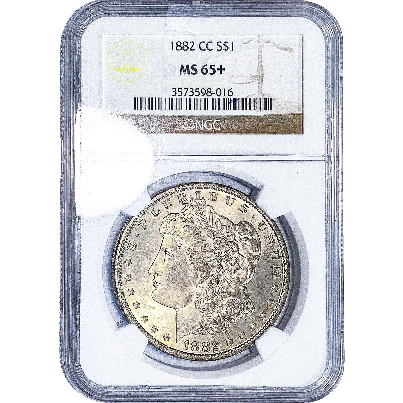 1882-CC Morgan Silver Dollar NGC MS65+ (1 of 4)
