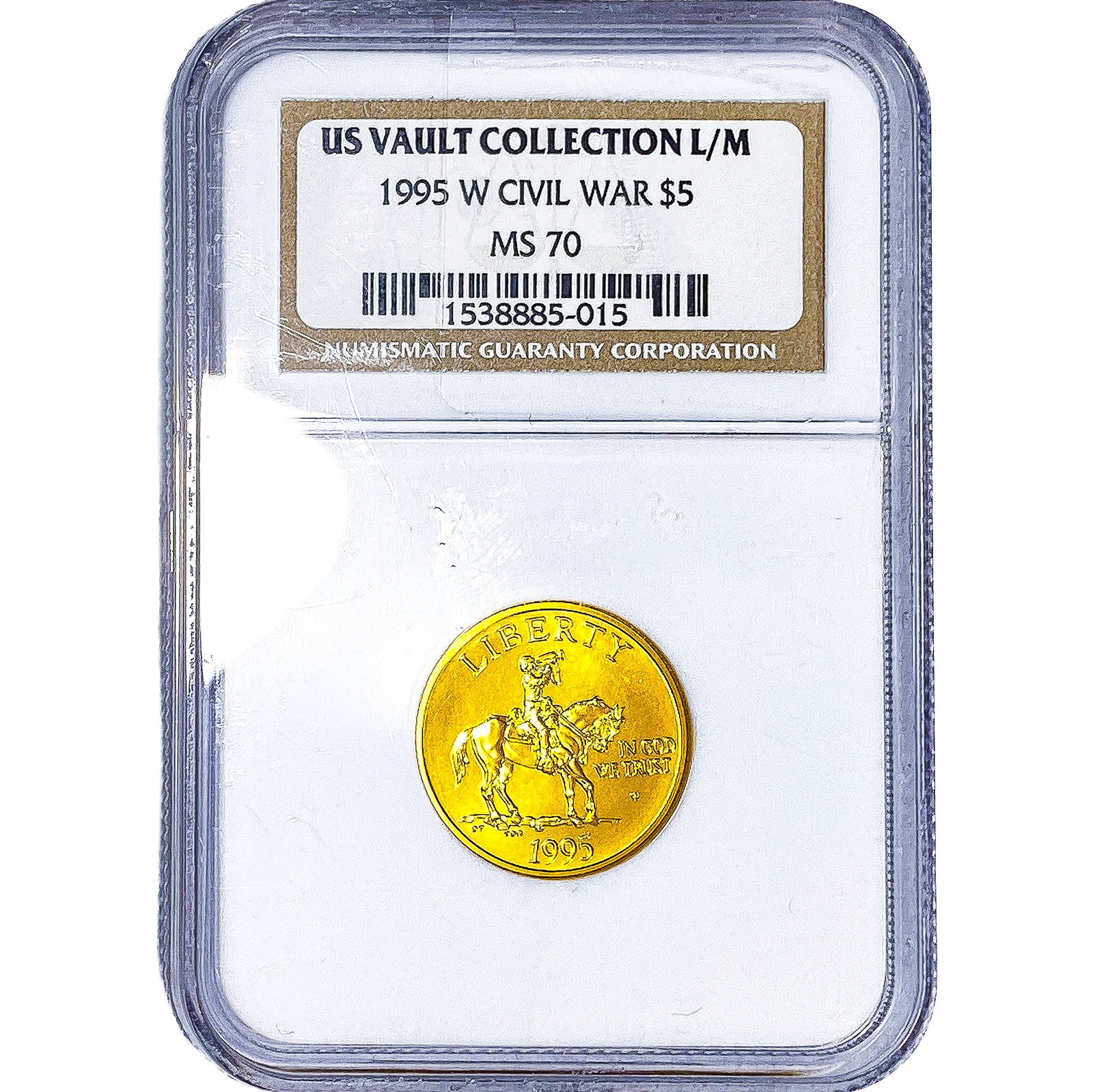 1995-W Civil war $5 Gold Commemorative NGC MS70 (1 of 4)