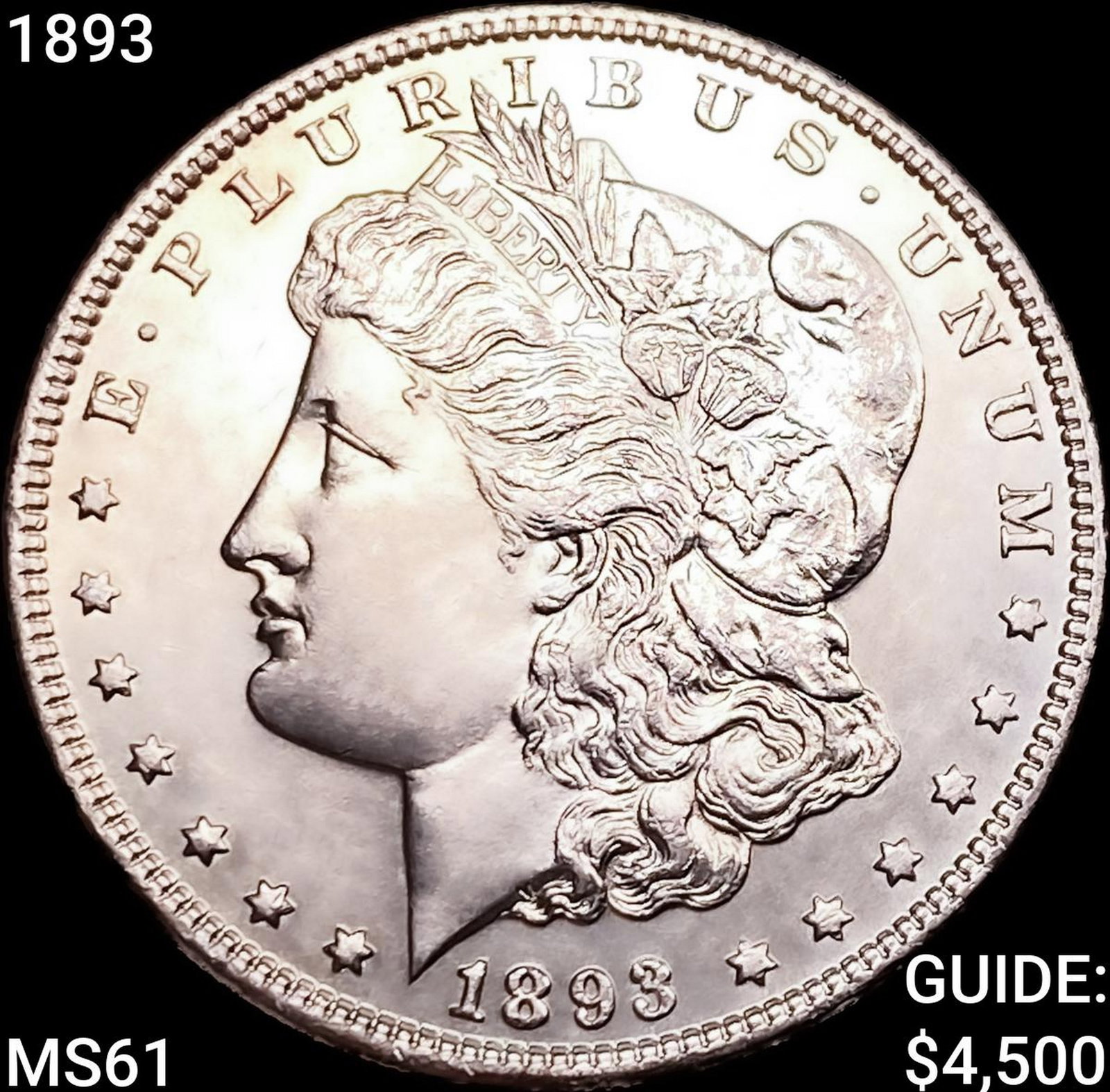 1893 Morgan Silver Dollar UNCIRCULATED (1 of 2)