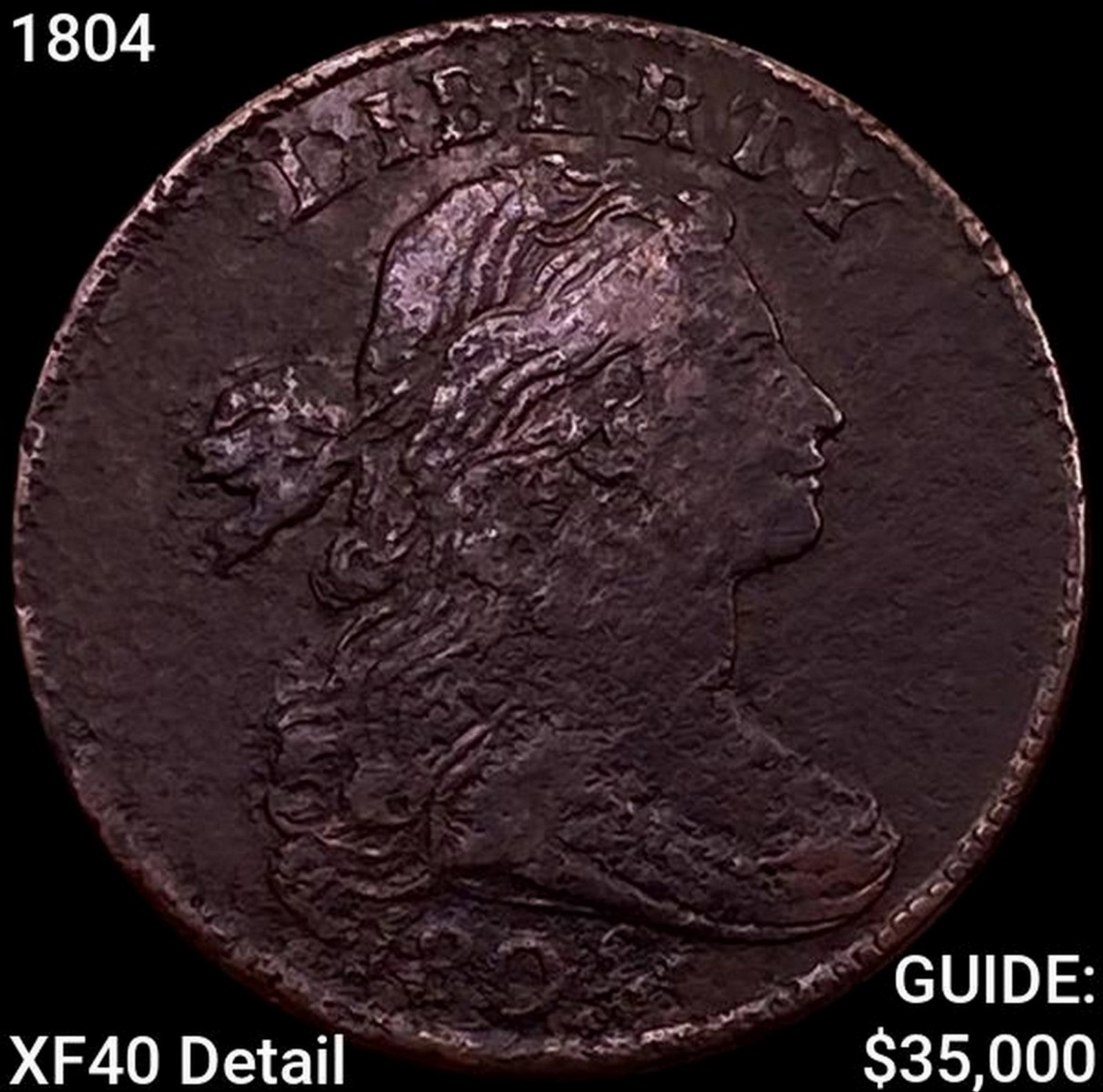1804 Draped Bust Large Cent NEARLY UNCIRCULATED (1 of 2)