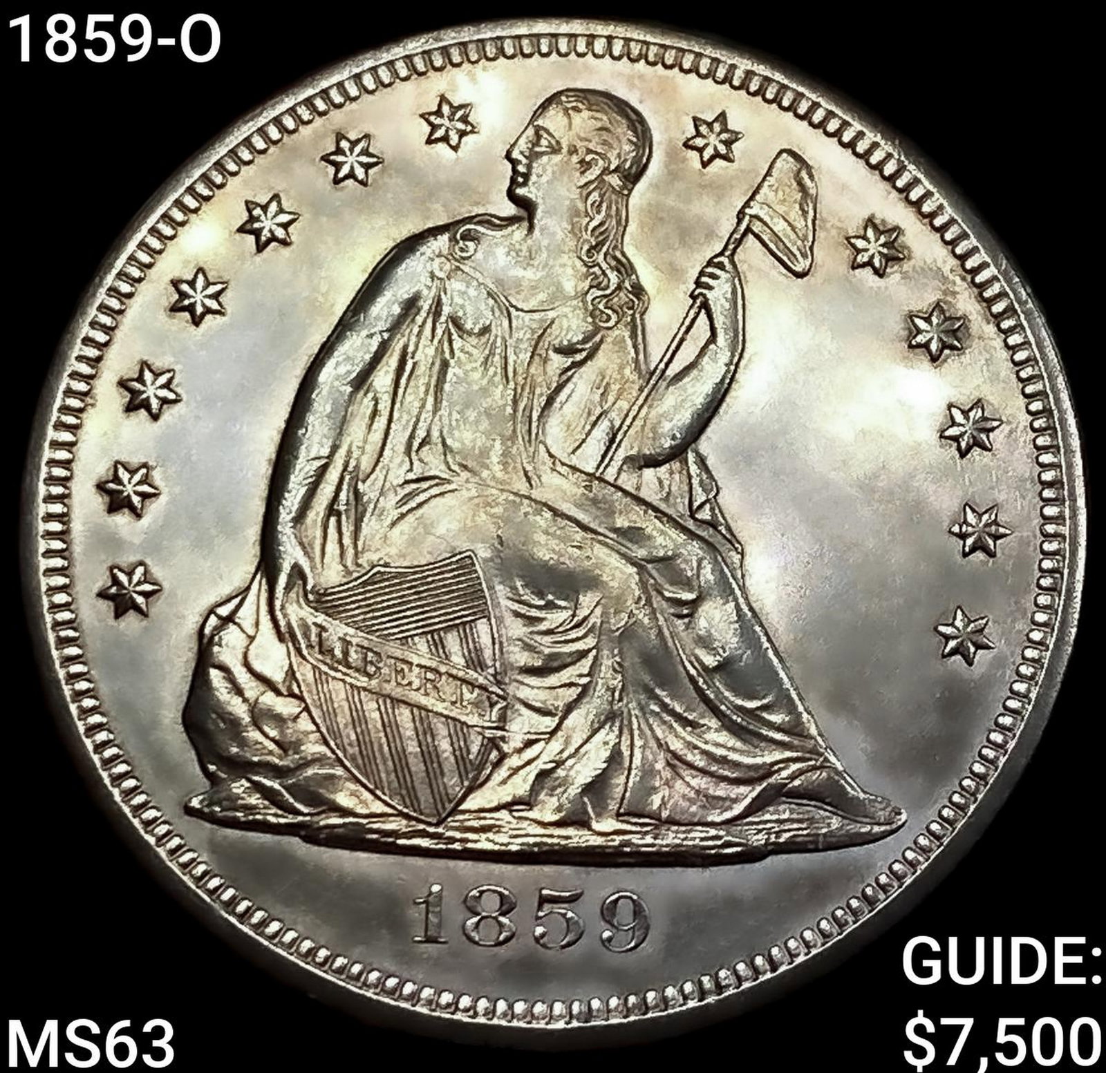 1859-O Seated Liberty Dollar CHOICE BU (1 of 2)