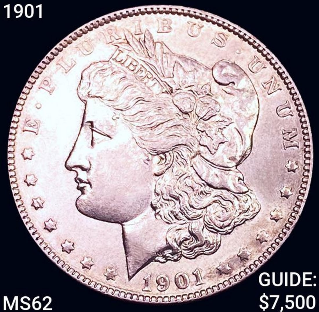 1901 Morgan Silver Dollar UNCIRCULATED: 1901 Morgan Silver Dollar UNCIRCULATED