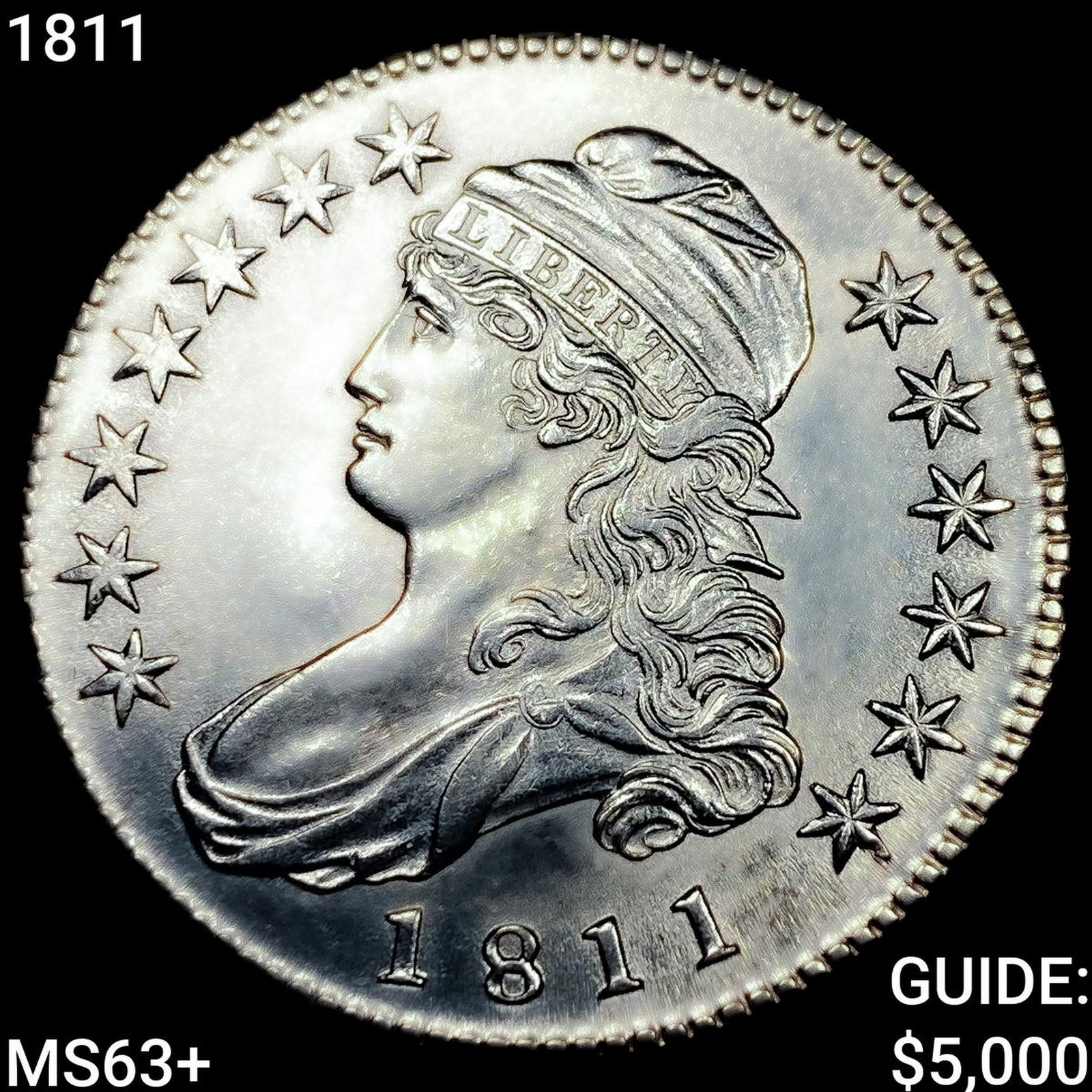 1811 Capped Bust Half Dollar CHOICE BU+ (1 of 2)