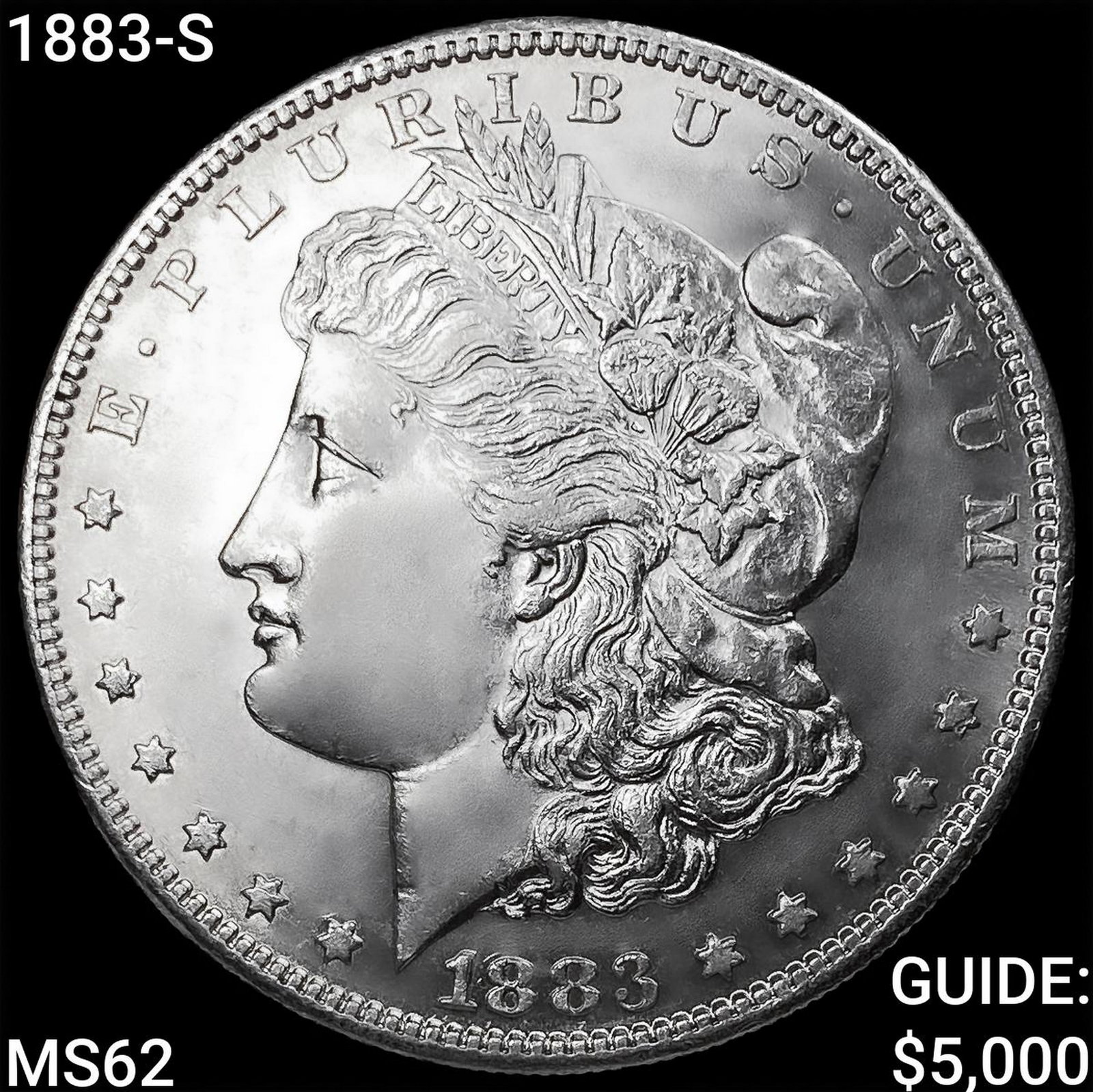 1883-S Morgan Silver Dollar UNCIRCULATED: 1883-S Morgan Silver Dollar UNCIRCULATED