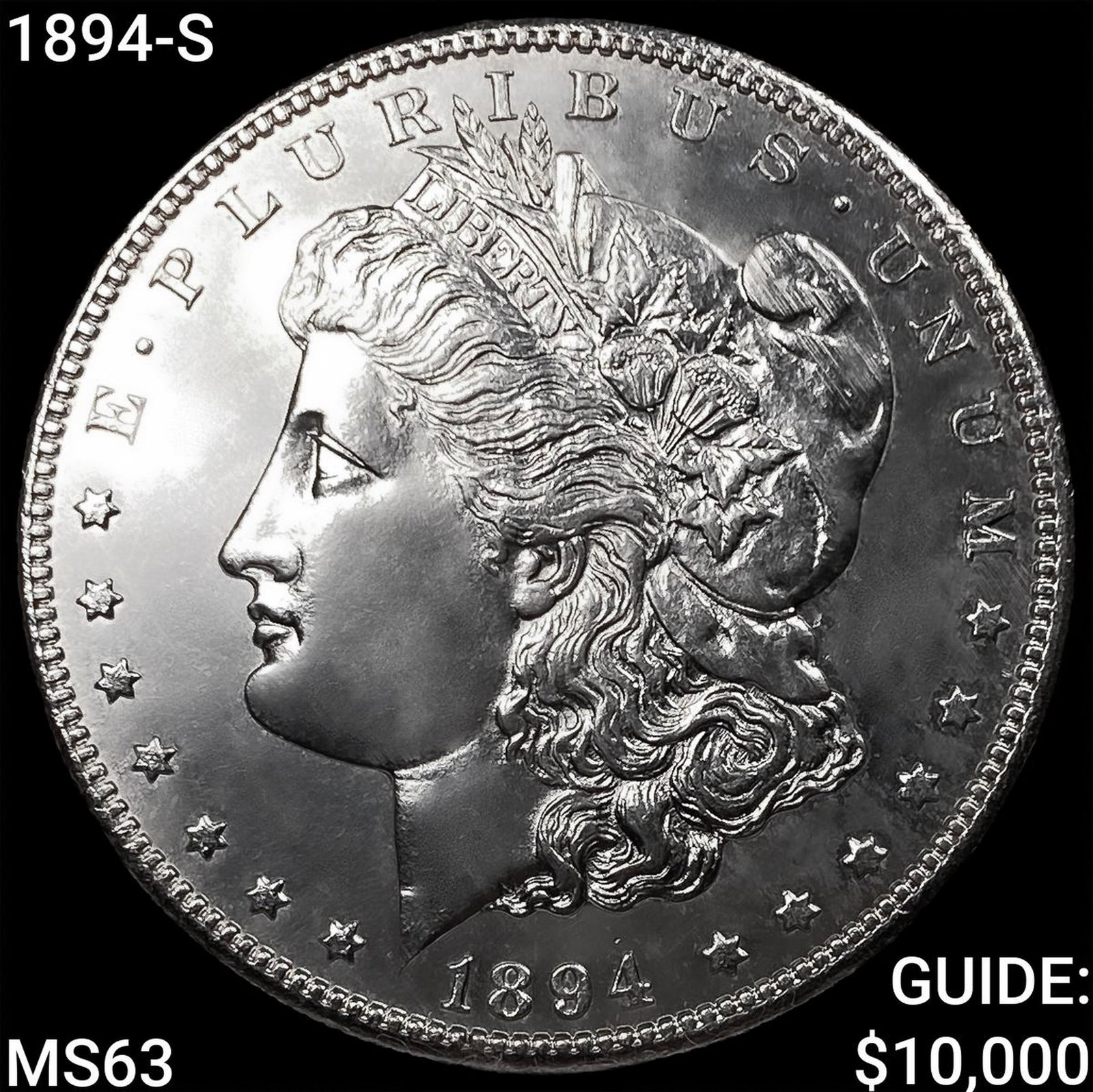 1894-S Morgan Silver Dollar CHOICE BU: 1894-S Morgan Silver Dollar CHOICE BU