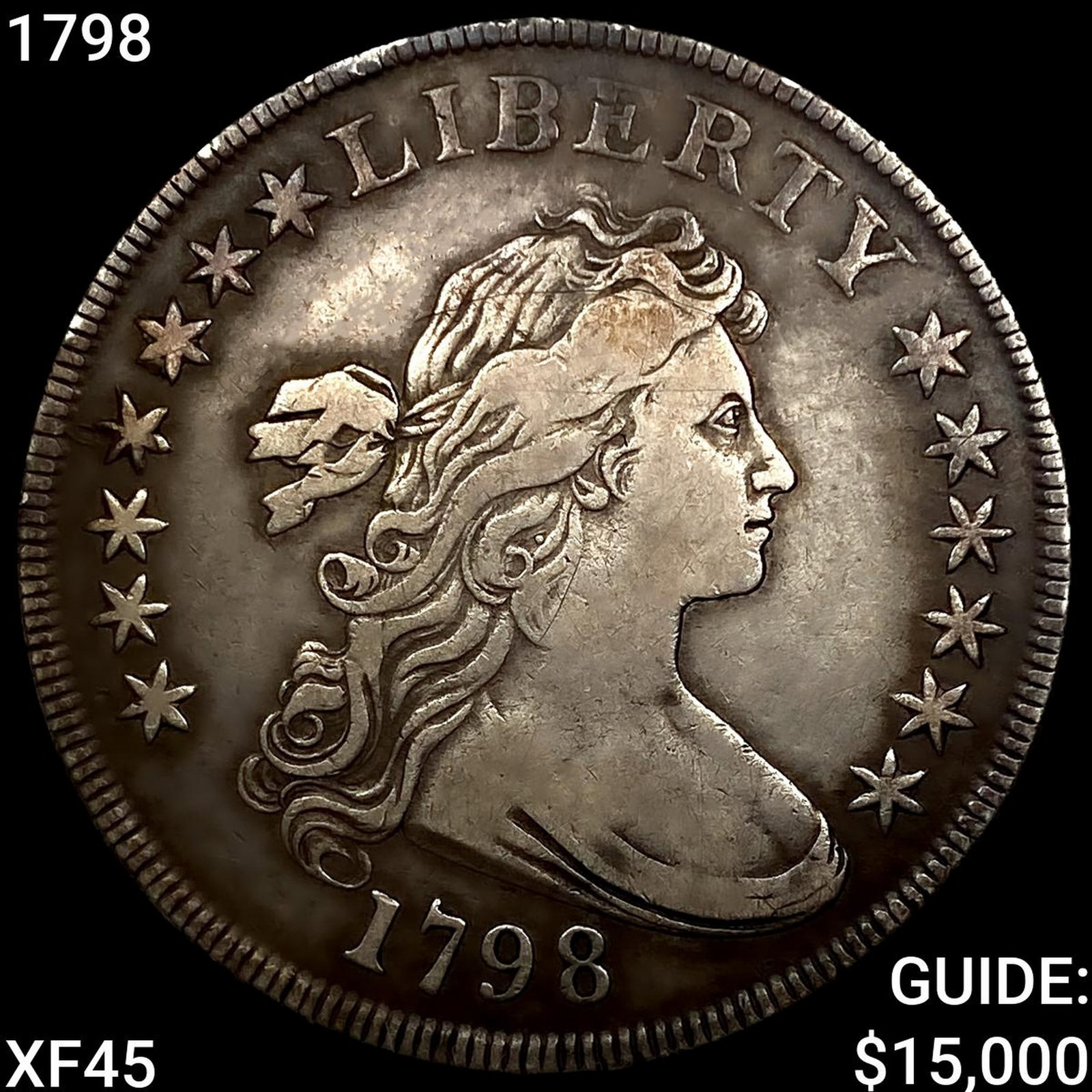 1798 Draped Bust Dollar NEARLY UNCIRCULATED (1 of 2)