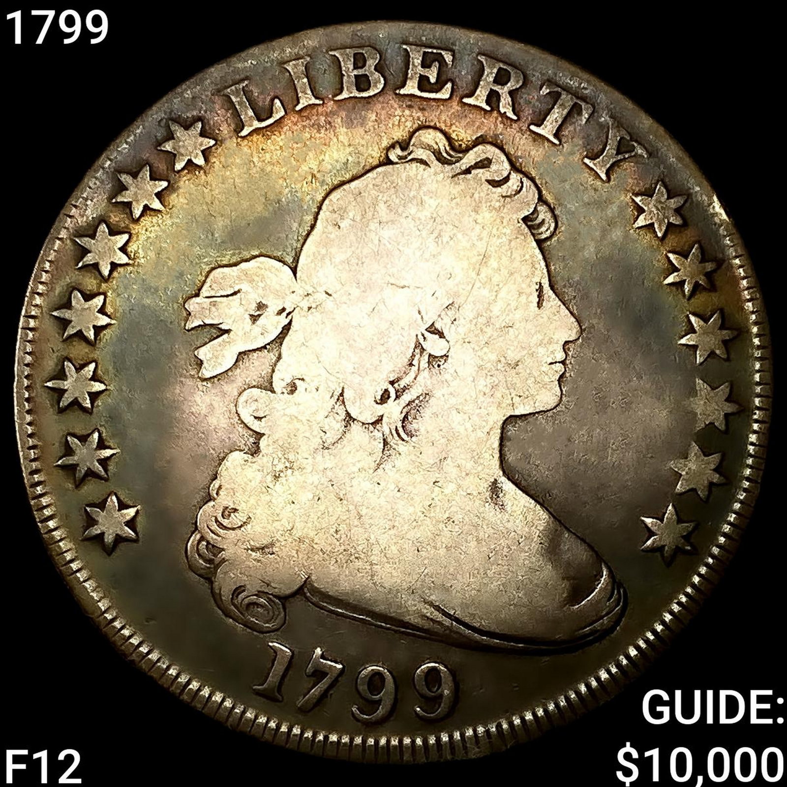 1799 Draped Bust Dollar NICELY CIRCULATED: 1799 Draped Bust Dollar NICELY CIRCULATED