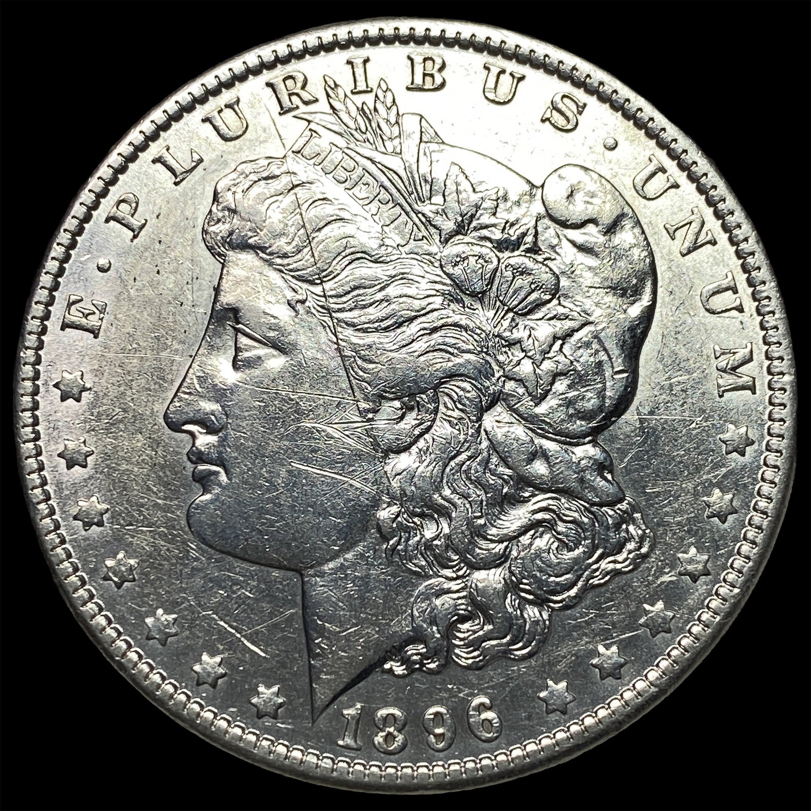 1896 Morgan Silver Dollar CLOSELY UNCIRCULATED: 1896 Morgan Silver Dollar CLOSELY UNCIRCULATED