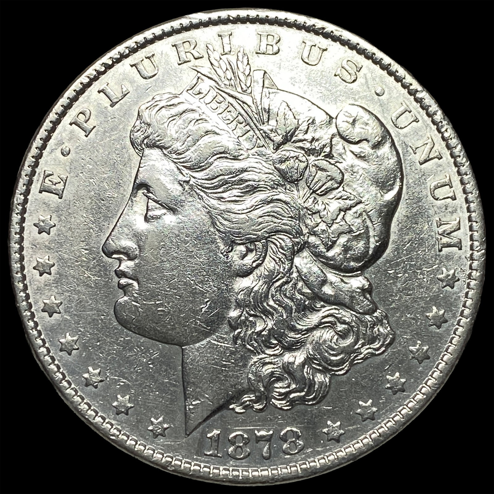 1878 Morgan Silver Dollar CHOICE AU: 1878 Morgan Silver Dollar CHOICE AU
