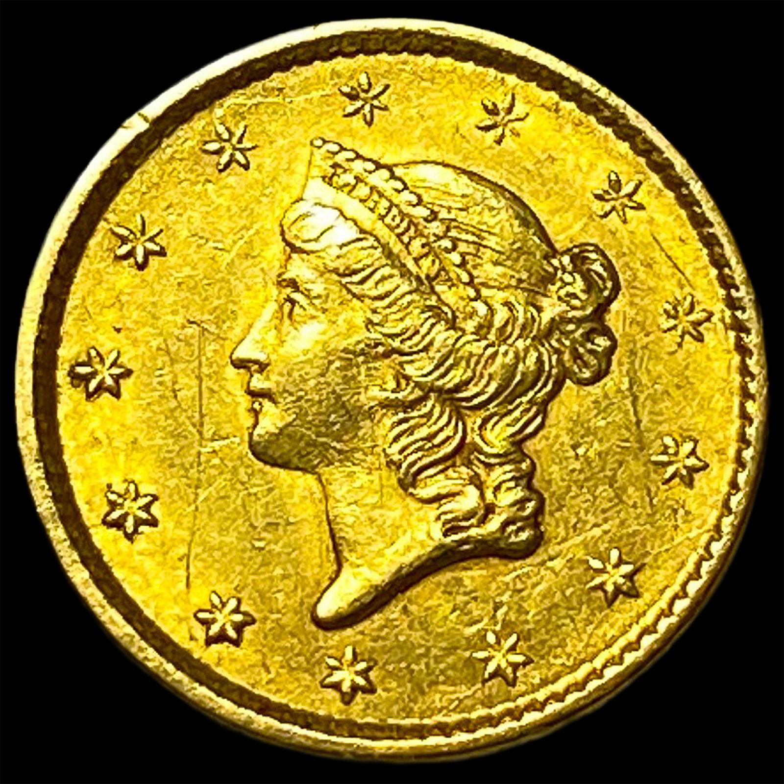 1853 Gold $1 Liberty Head Type 1 UNCIRCULATED: 1853 Gold $1 Liberty Head Type 1 UNCIRCULATED