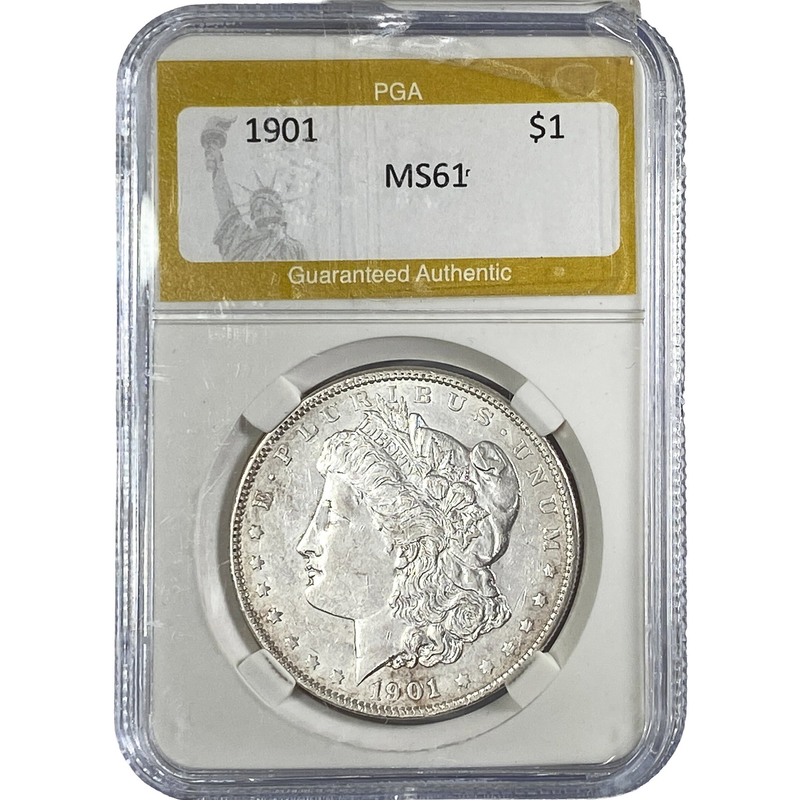 1901 Morgan Silver Dollar PGA MS61: 1901 Morgan Silver Dollar PGA MS61