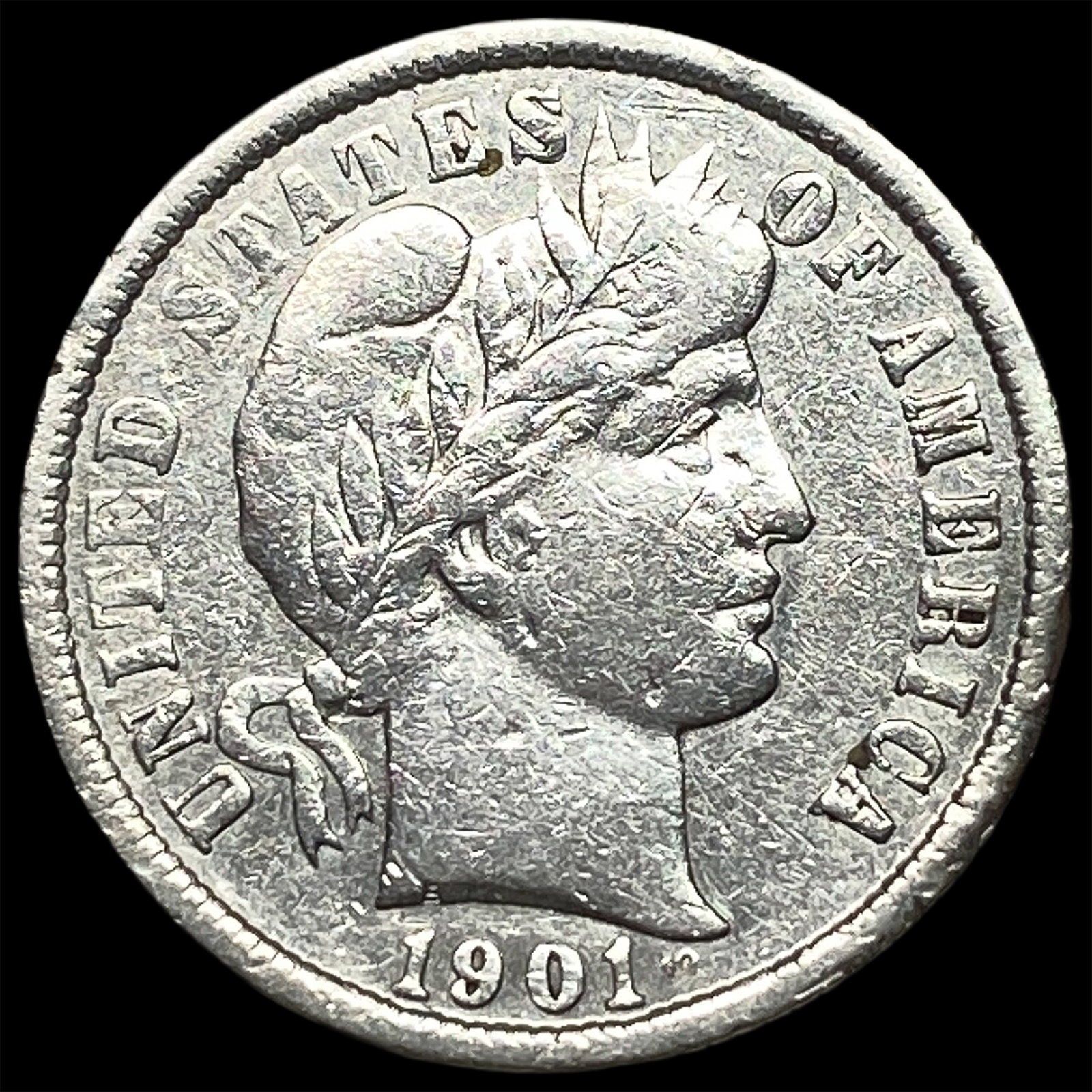 1901 Barber Dime CLOSELY UNCIRCULATED (1 of 2)