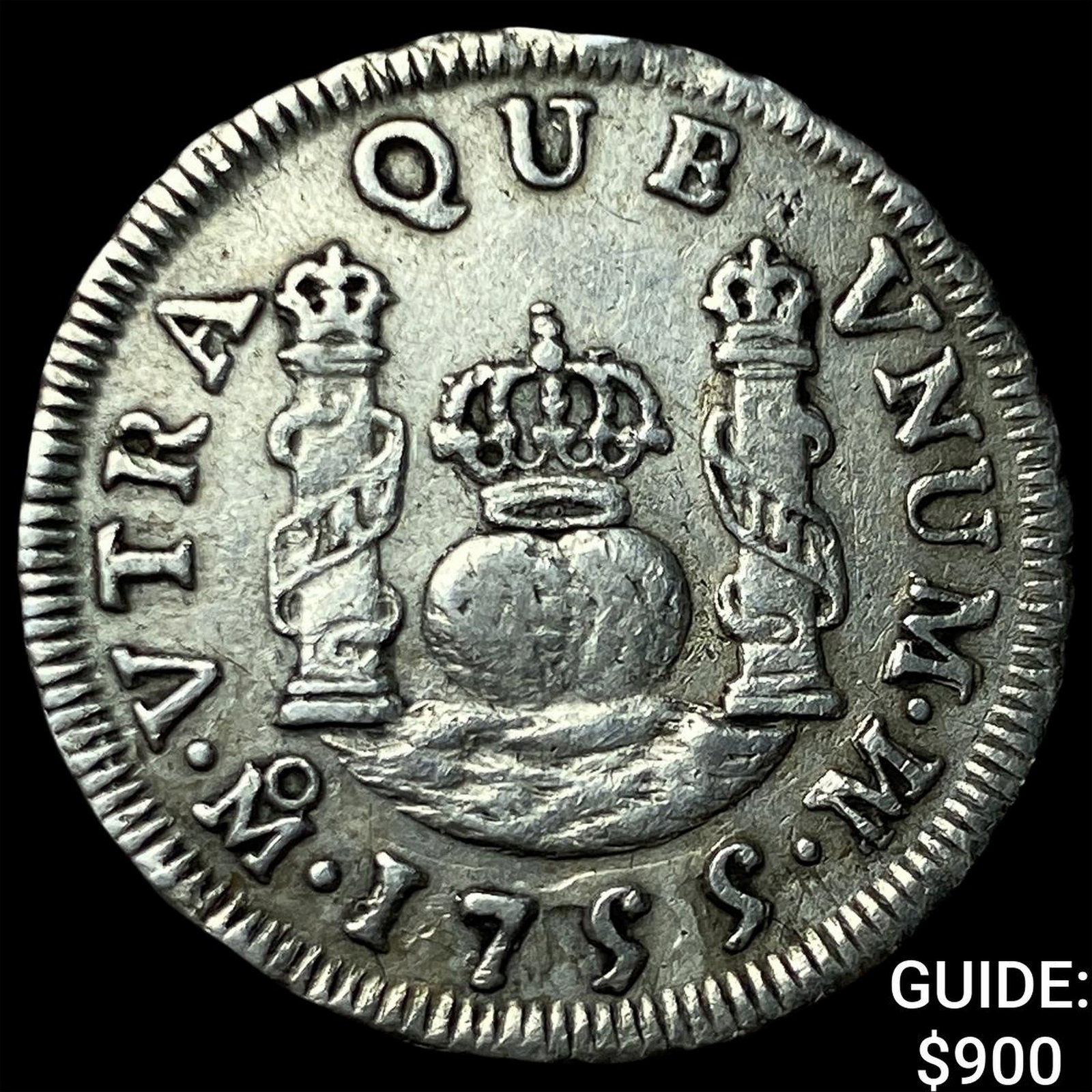 1755-M Mexico Ferdinand VI Silver 1 Real (1 of 2)