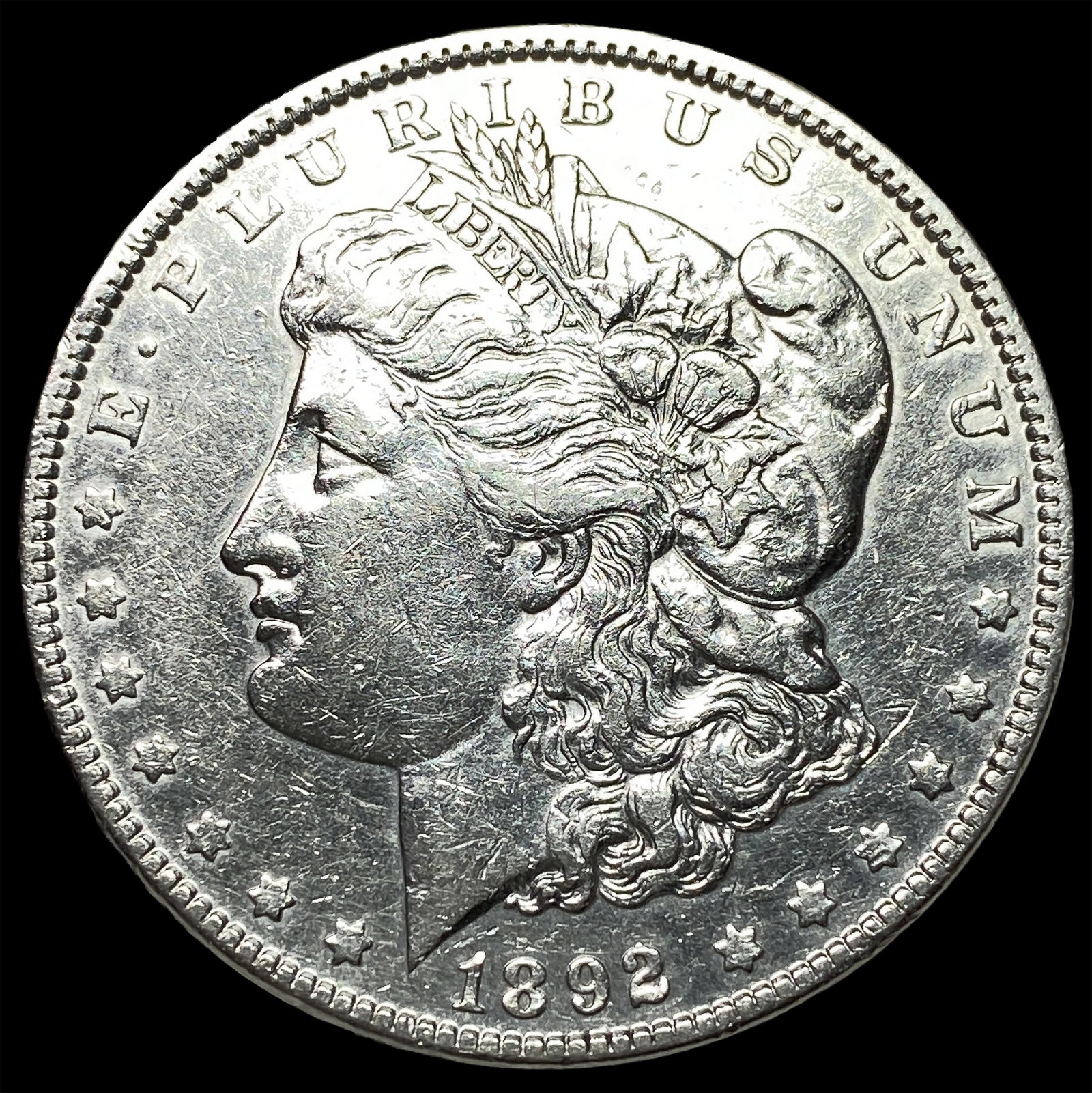 1892 Morgan Silver Dollar CLOSELY UNCIRCULATED: 1892 Morgan Silver Dollar CLOSELY UNCIRCULATED