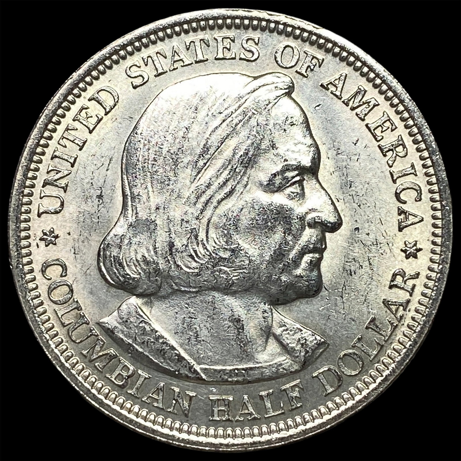 1892 Silver Columbian Half Dollar NEARLY UNCIRCULATED: 1892 Silver Columbian Half Dollar NEARLY UNCIRCULATED