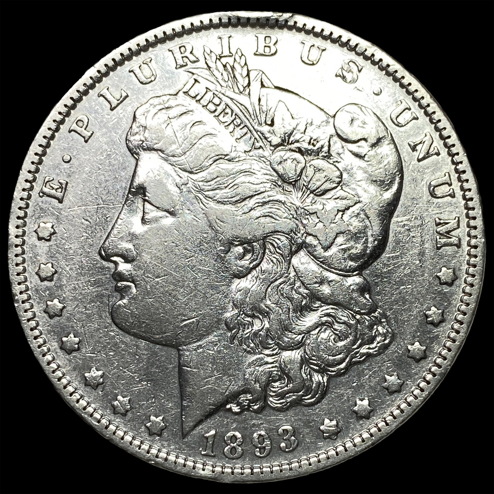 1893-S Silver Morgan Dollar CLOSELY UNCIRCULATED: 1893-S Silver Morgan Dollar CLOSELY UNCIRCULATED