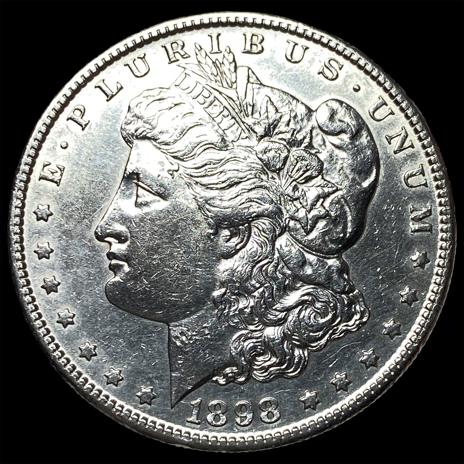 1898-S Silver Morgan Dollar CLOSELY UNCIRCULATED: 1898-S Silver Morgan Dollar CLOSELY UNCIRCULATED