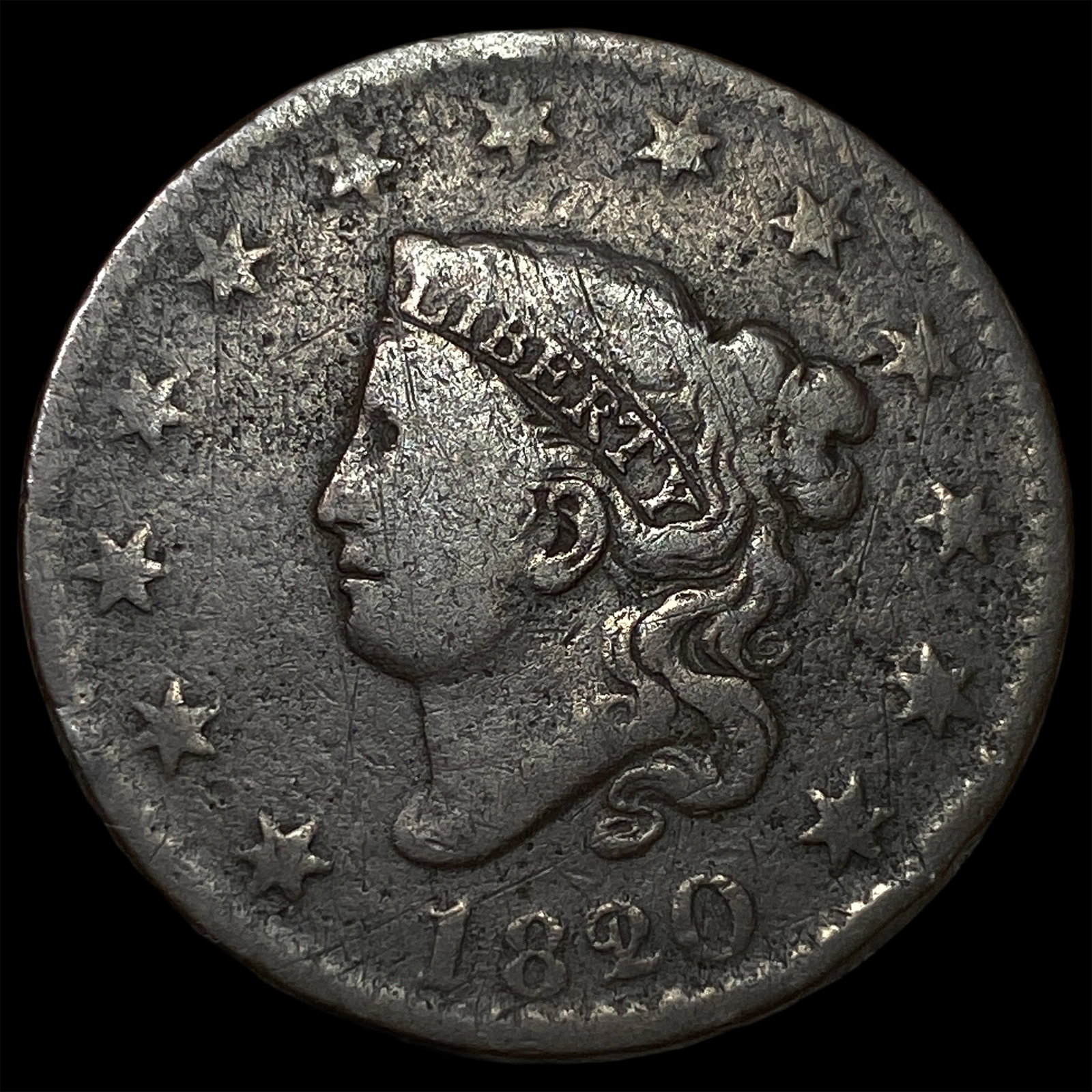 1820 Large Cent ABOUT UNCIRCULATED (1 of 2)