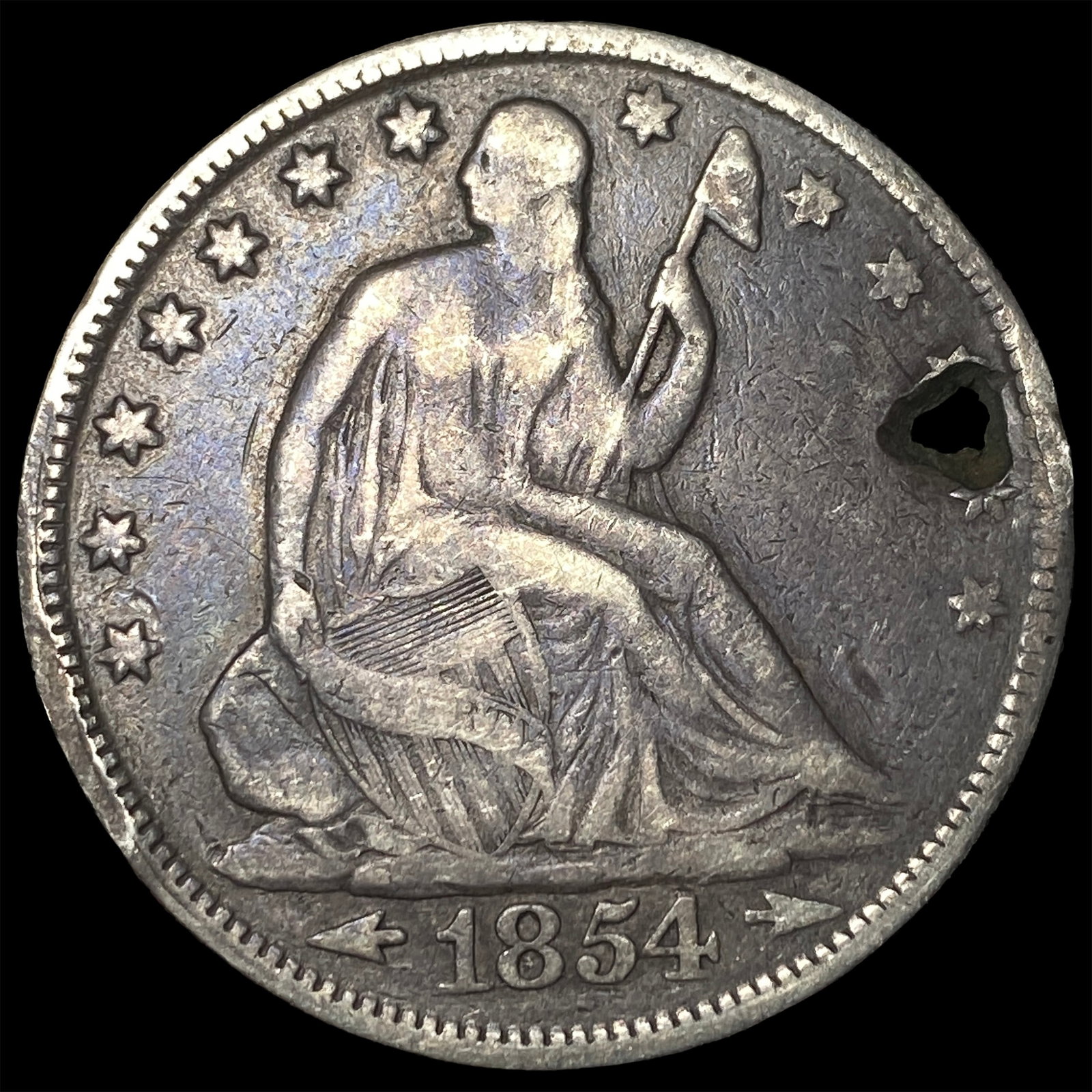 1854 Arrows Seated Liberty Half Dollar HIGH GRADE: 1854 Arrows Seated Liberty Half Dollar HIGH GRADE