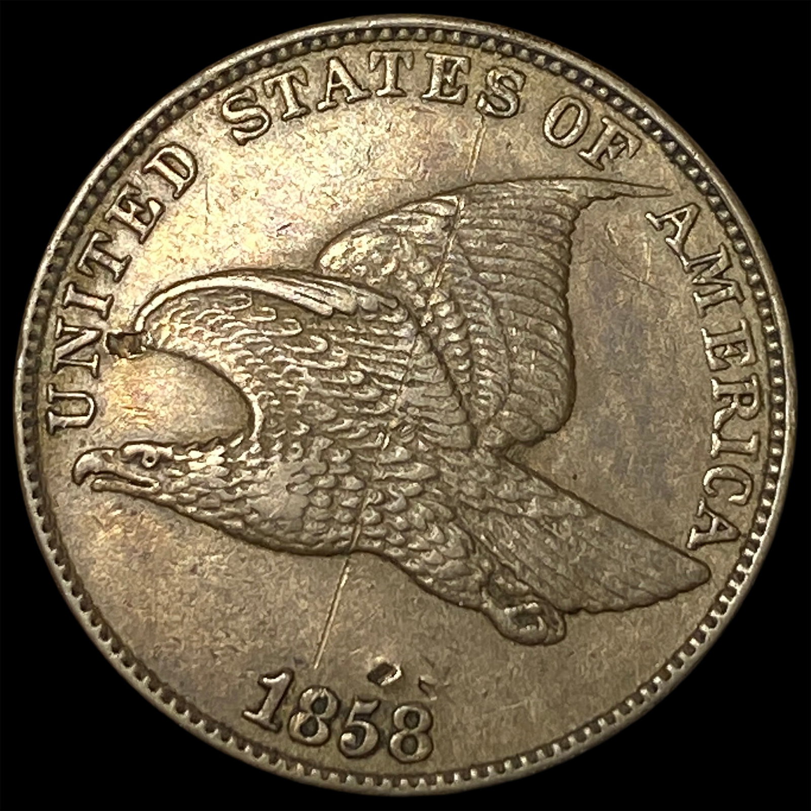 1858 Flying Eagle Cent CLOSELY UNCIRCULATED (1 of 2)