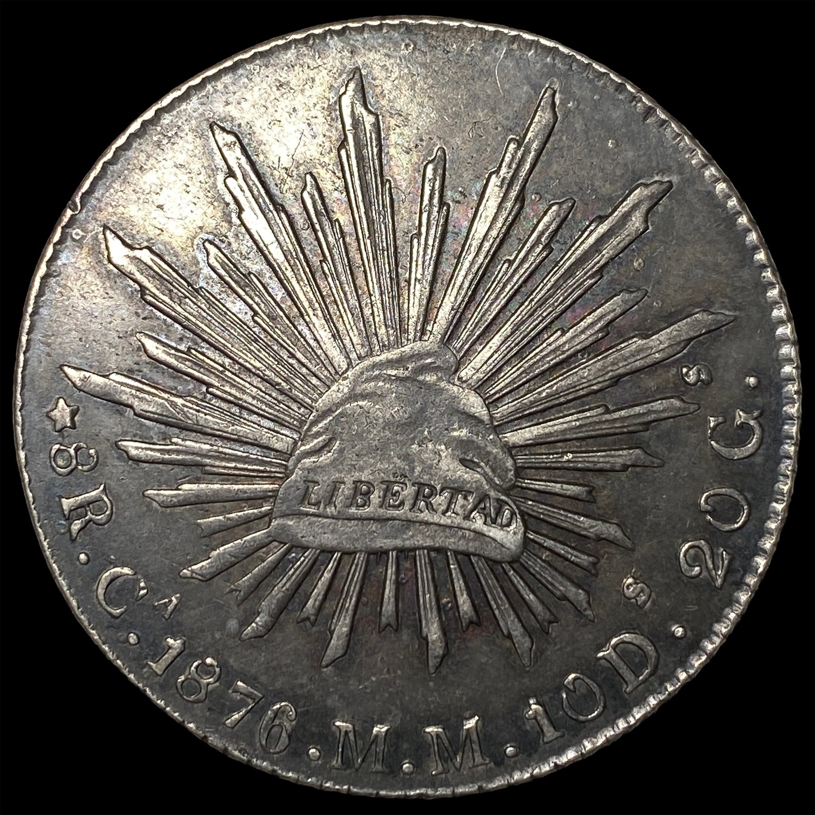 1876-Ca MM Mexico Silver 8 Reales CLOSELY UNCIRCULATED (1 of 2)