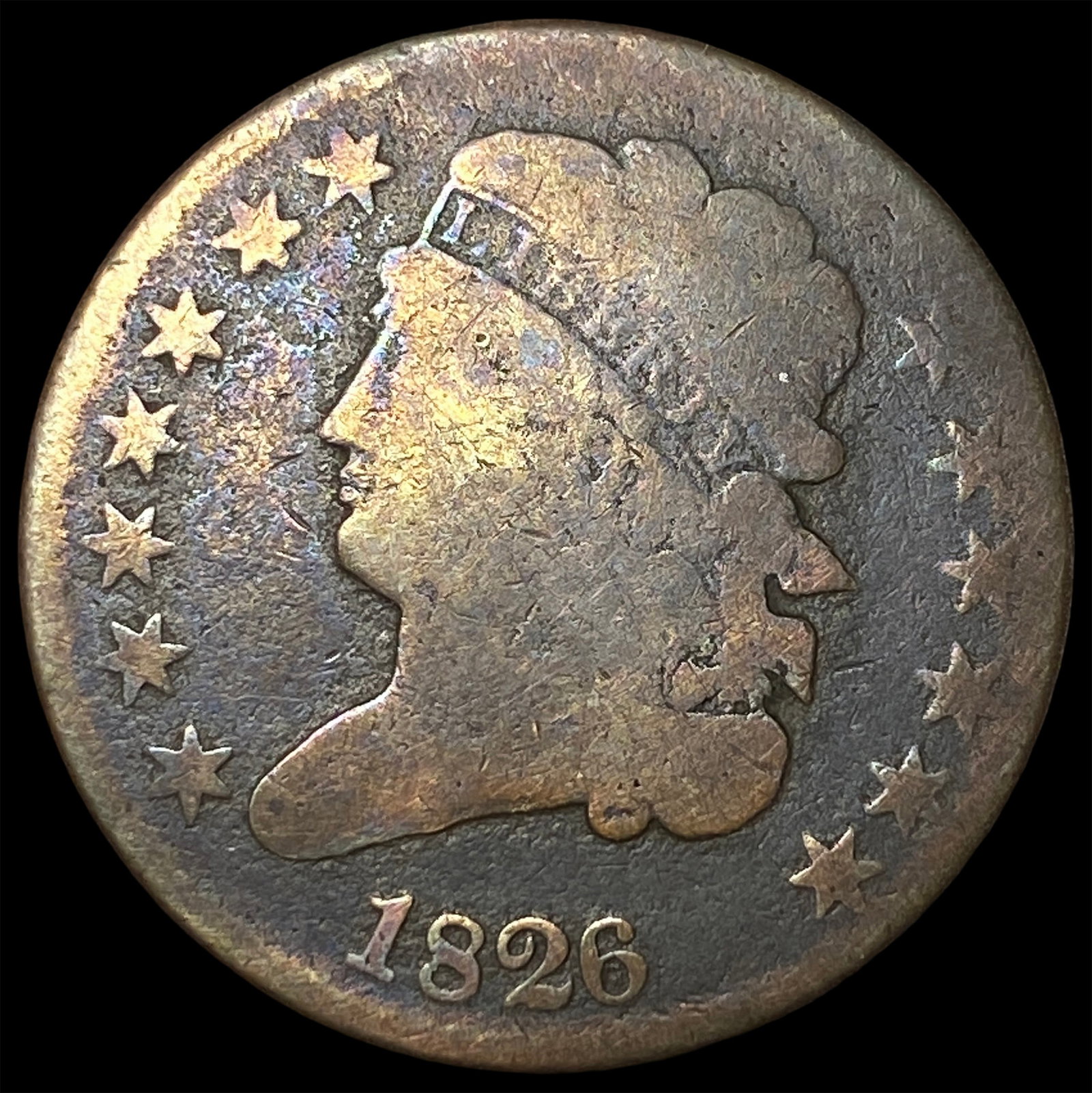 1826 Classic Head Half Cent NICELY CIRCULATED (1 of 2)