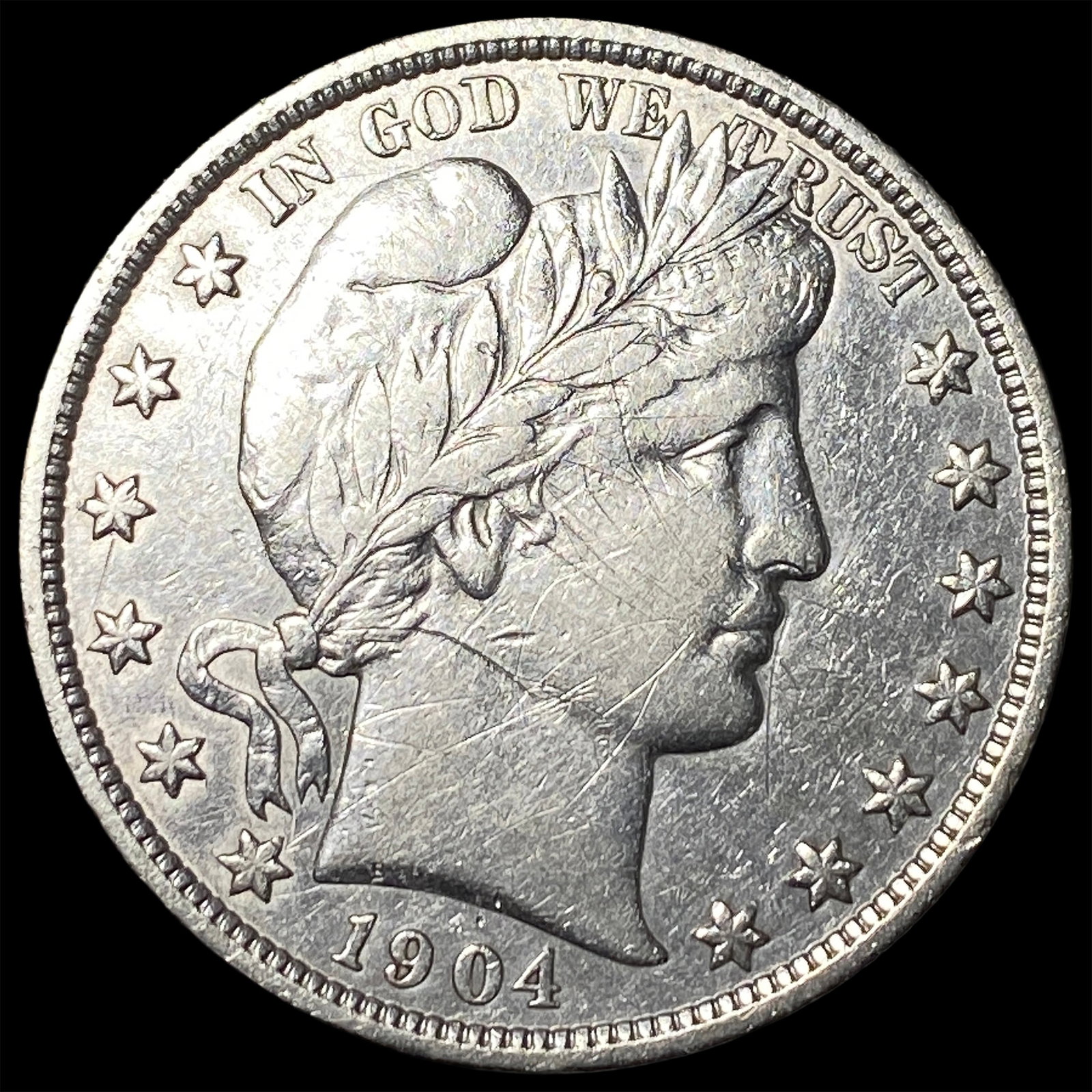 1904-O Silver Barber Half Dollar HIGH GRADE (1 of 2)