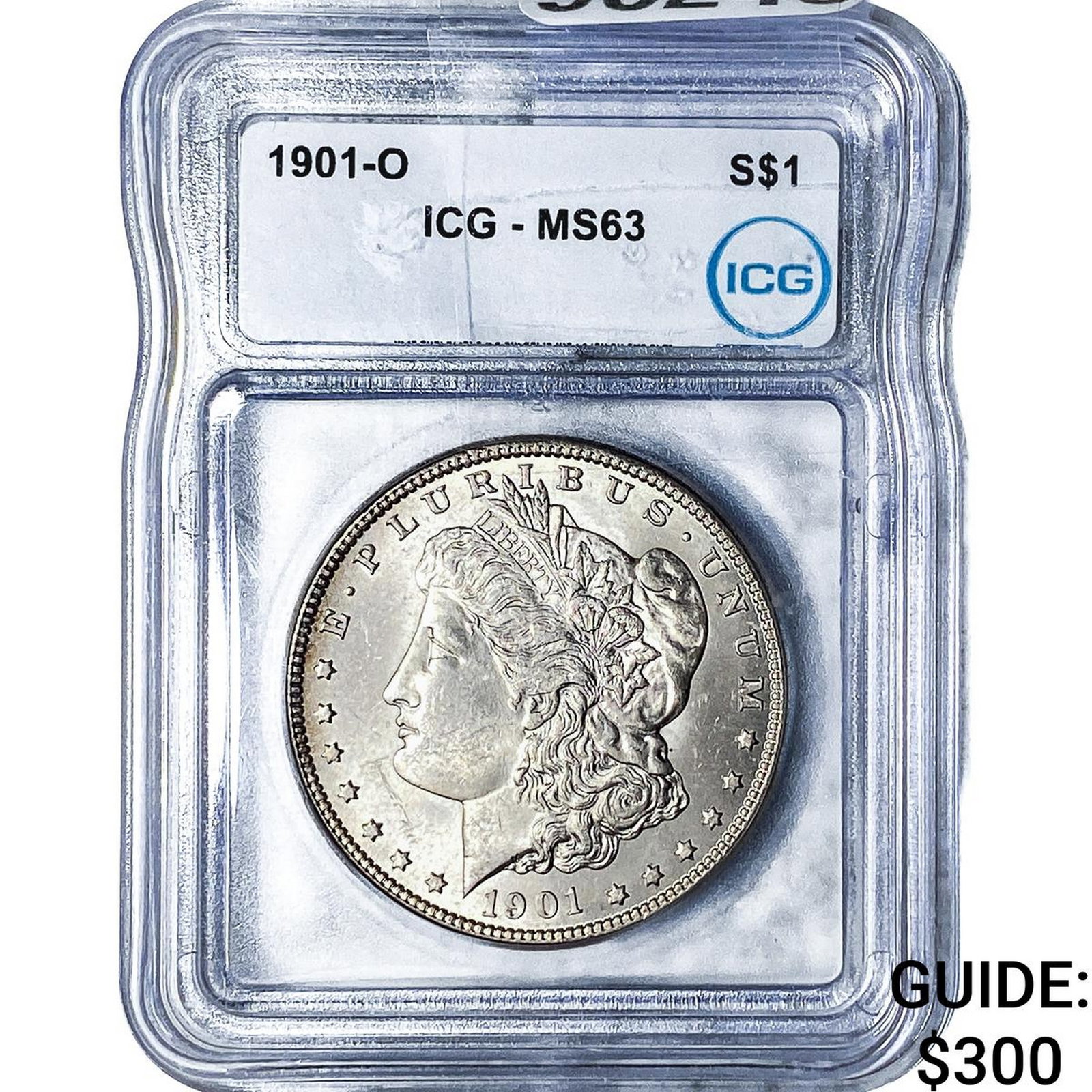 1901-O Morgan Silver Dollar ICG MS63: 1901-O Morgan Silver Dollar ICG MS63