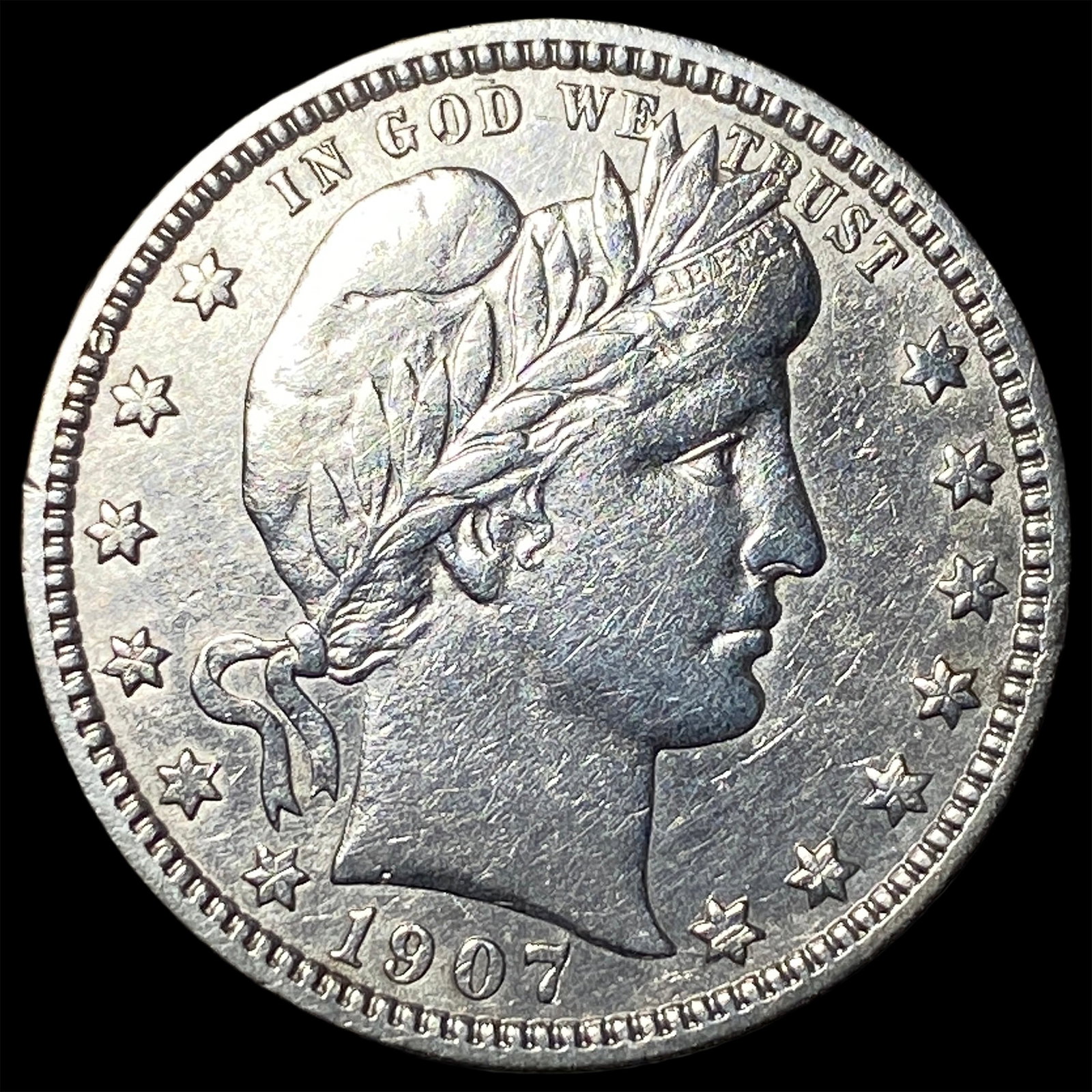 1907 Barber Silver Quarter UNCIRCULATED (1 of 2)