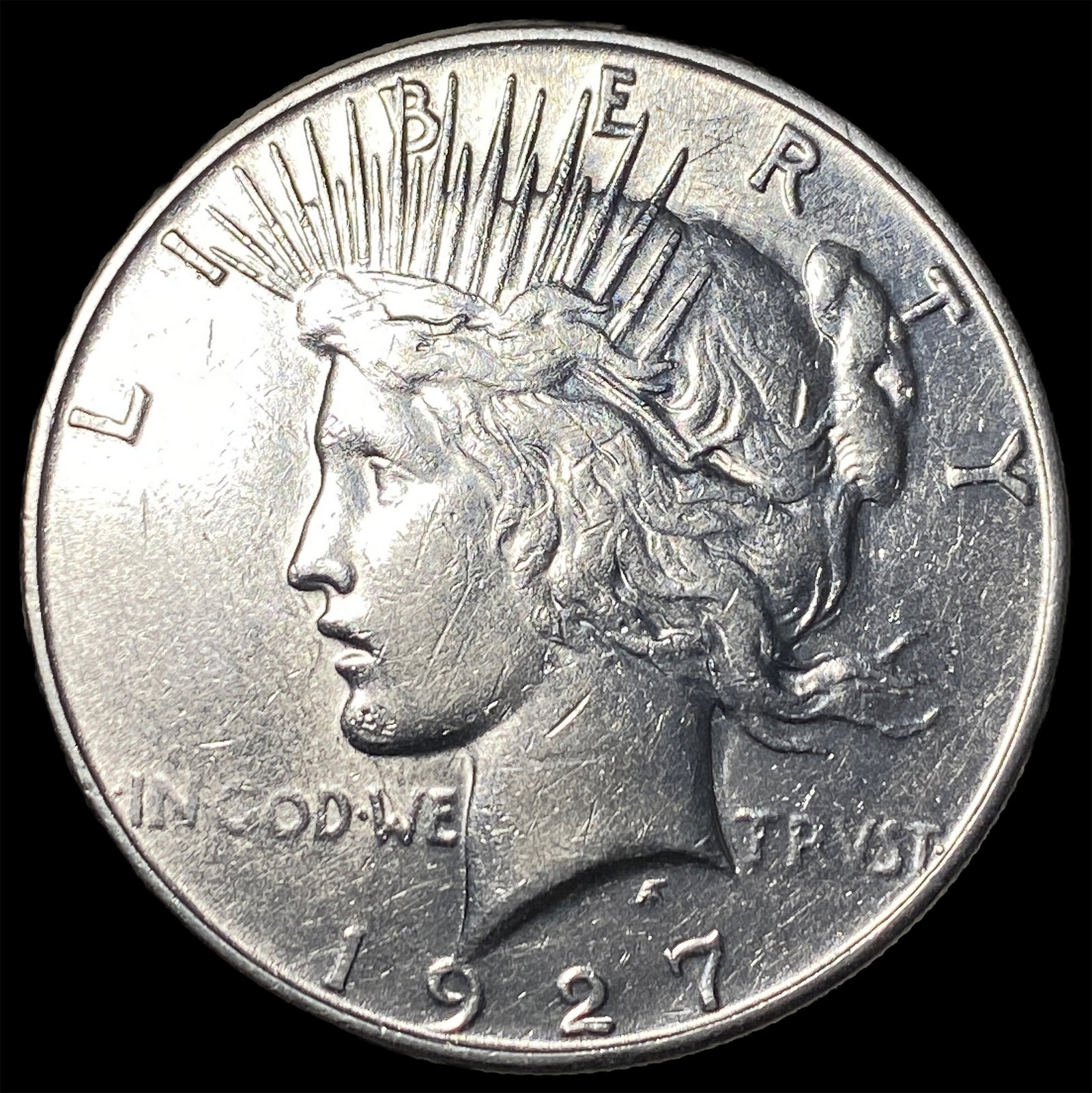 1927-S Silver Peace Dollar CLOSELY UNCIRCULATED: 1927-S Silver Peace Dollar CLOSELY UNCIRCULATED