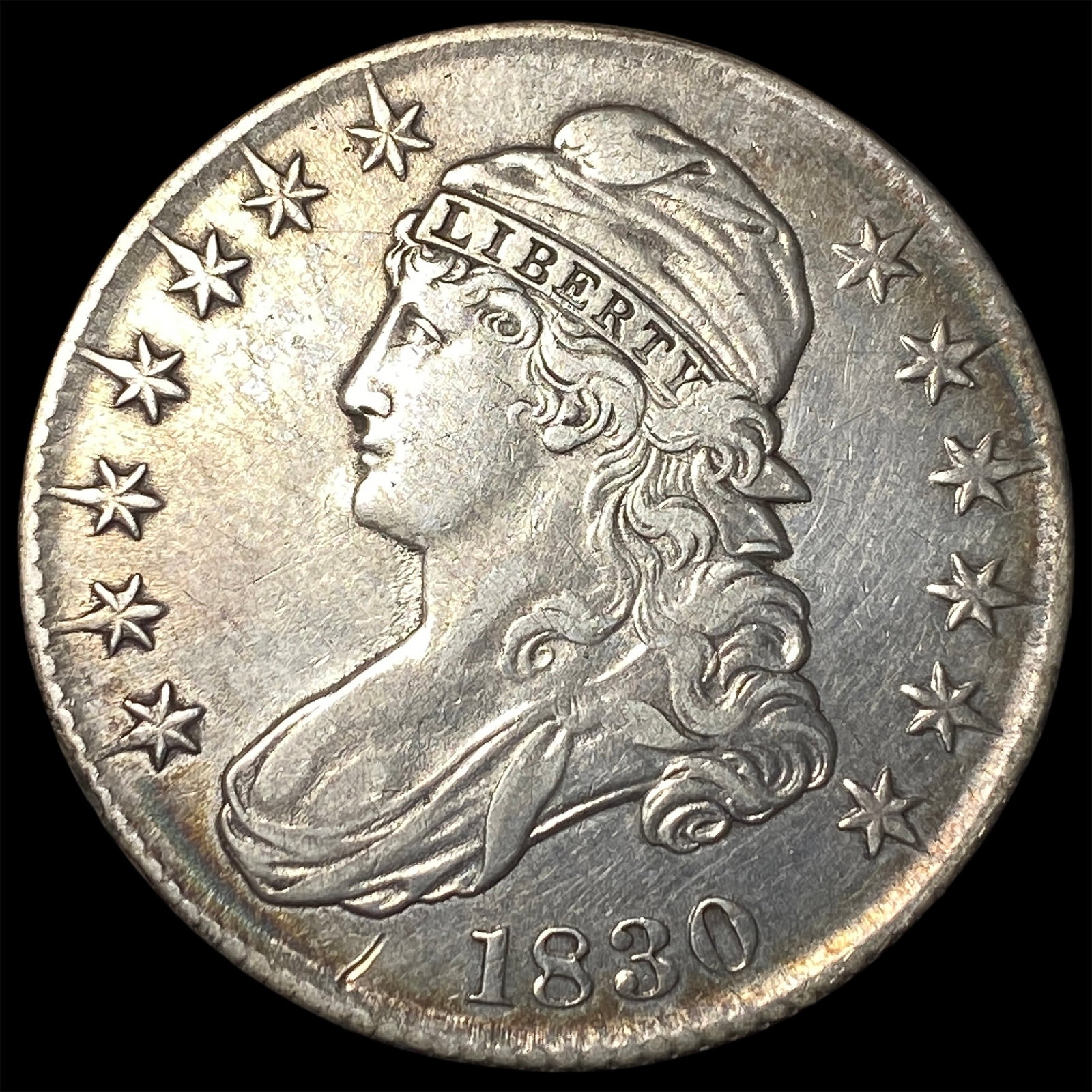 1830 Capped Bust Half Dollar LIGHTLY CIRCULATED: 1830 Capped Bust Half Dollar LIGHTLY CIRCULATED
