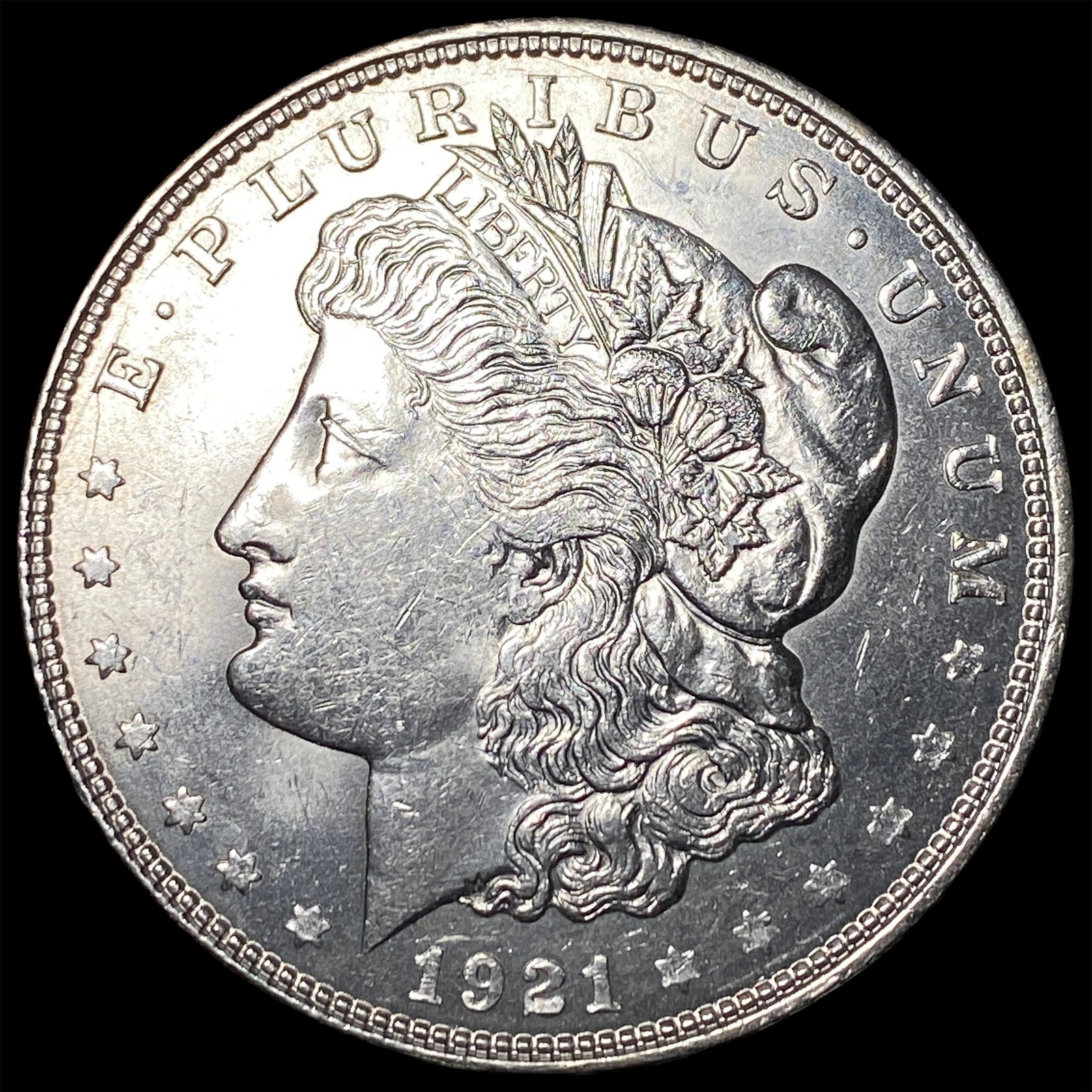 1921 Morgan Silver Dollar CLOSELY UNCIRCULATED: 1921 Morgan Silver Dollar CLOSELY UNCIRCULATED