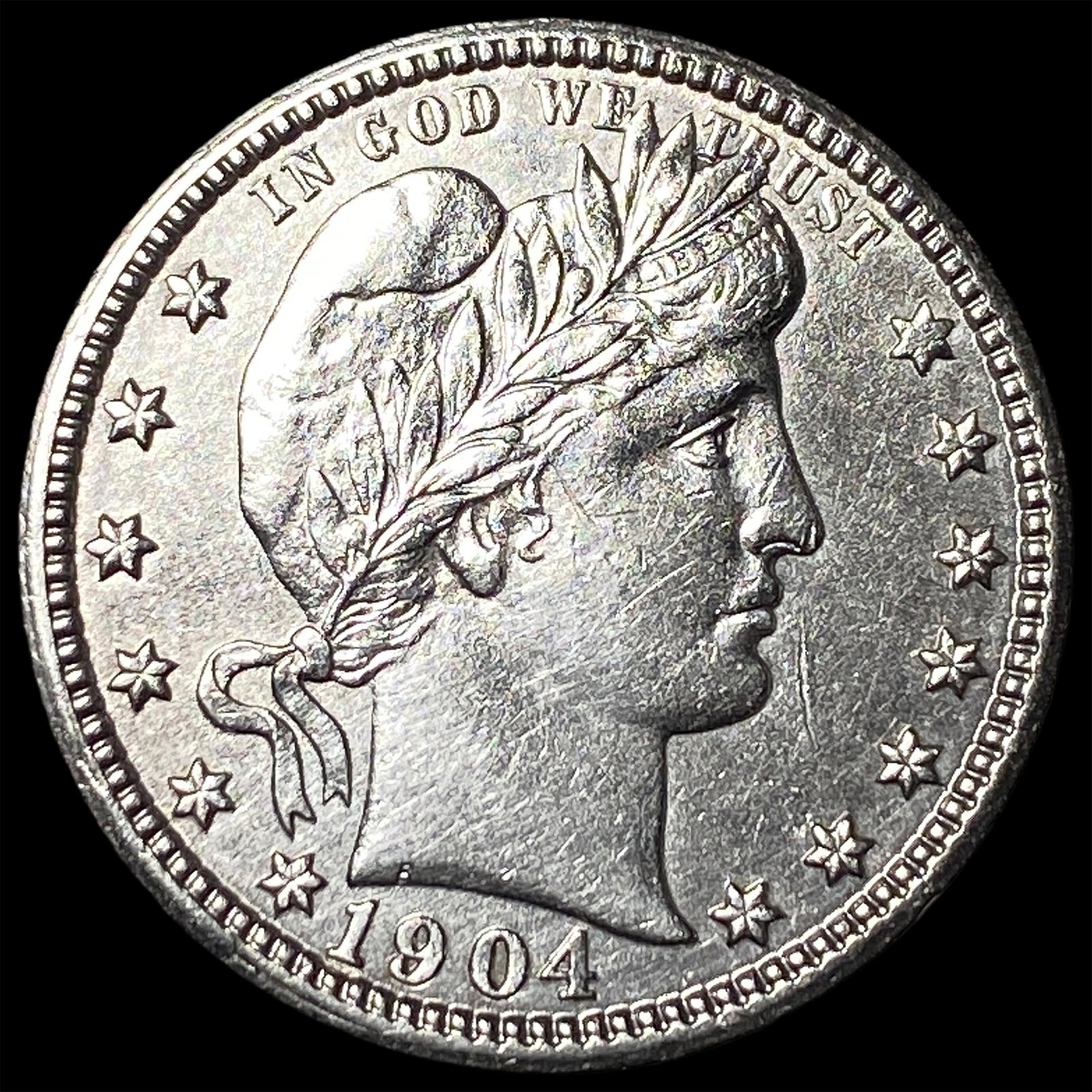 1904 Barber Quarter Dollar UNCIRCULATED: 1904 Barber Quarter Dollar UNCIRCULATED