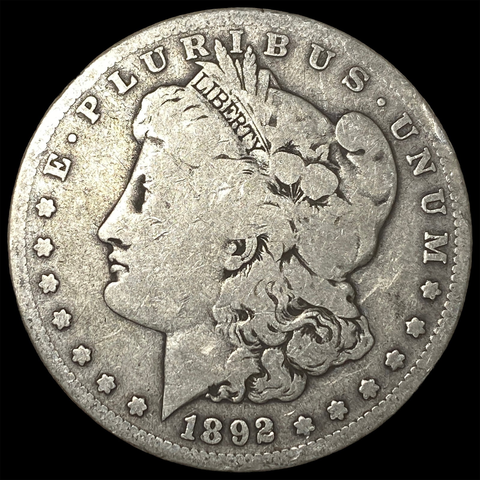 1892 Morgan Silver Dollar NICELY CIRCULATED: 1892 Morgan Silver Dollar NICELY CIRCULATED