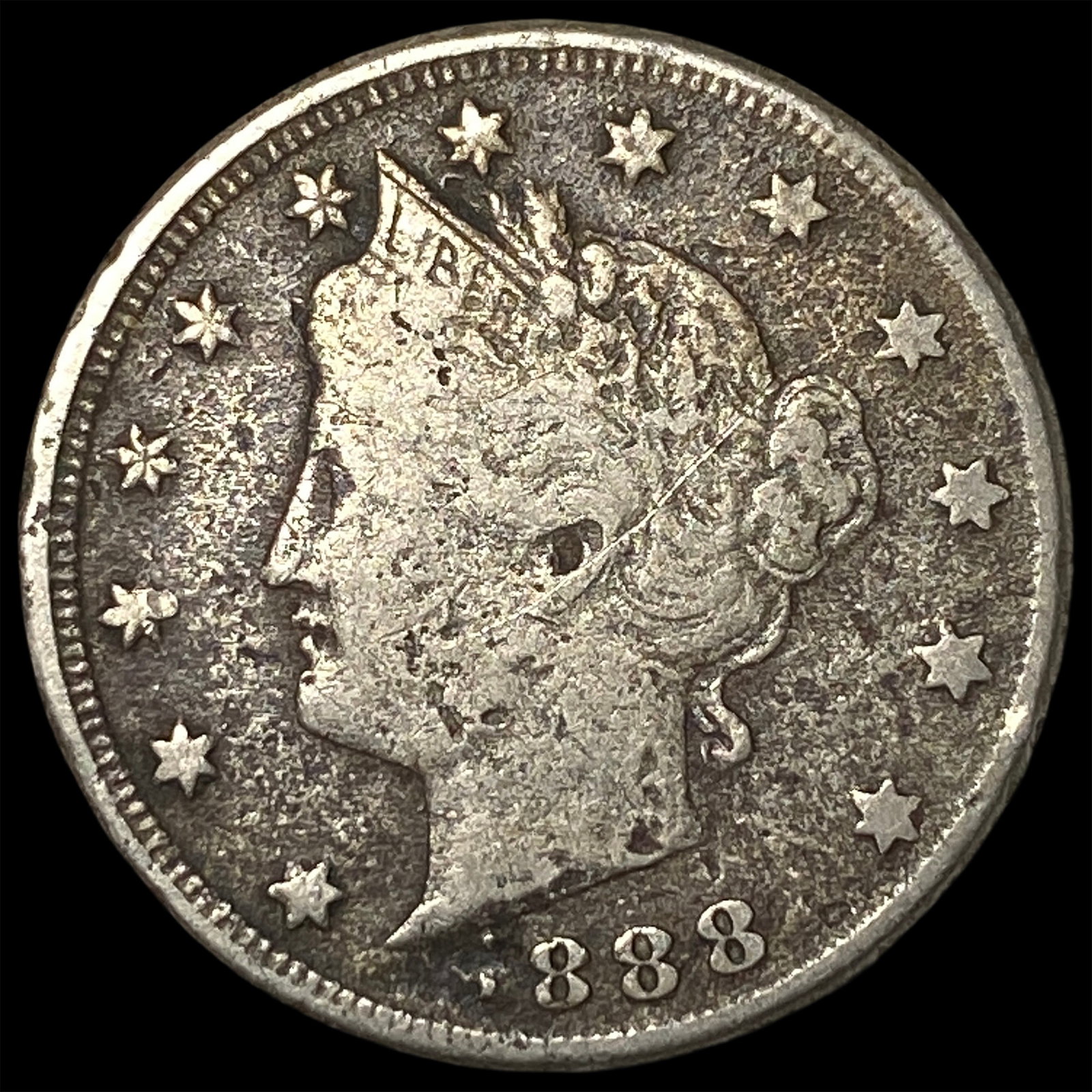 1888 Liberty Head Nickel NICELY CIRCULATED (1 of 2)