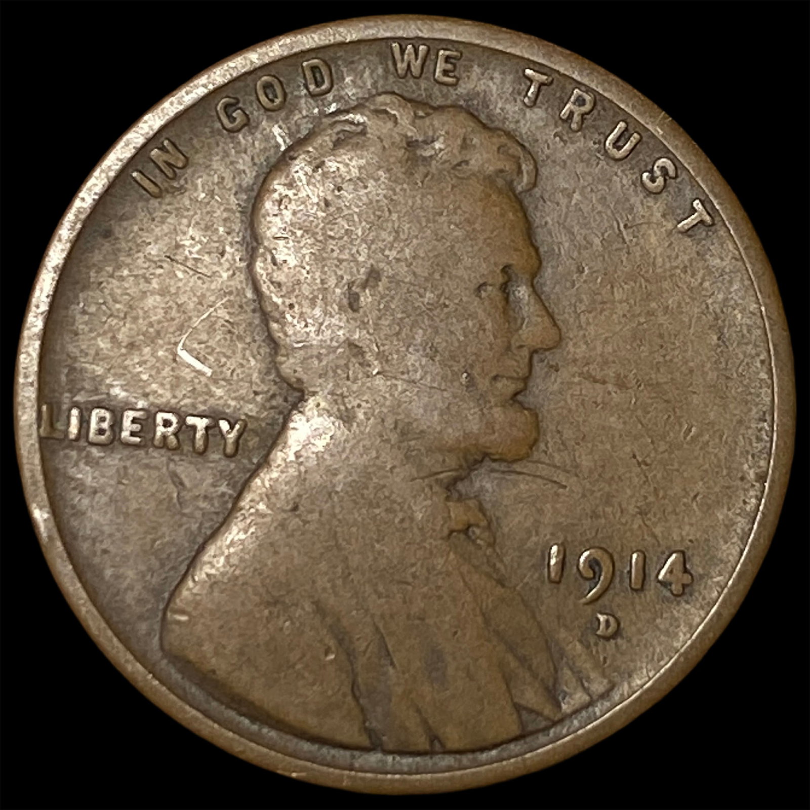 1914-D Lincoln Wheat Cent NICELY CIRCULATED (1 of 2)