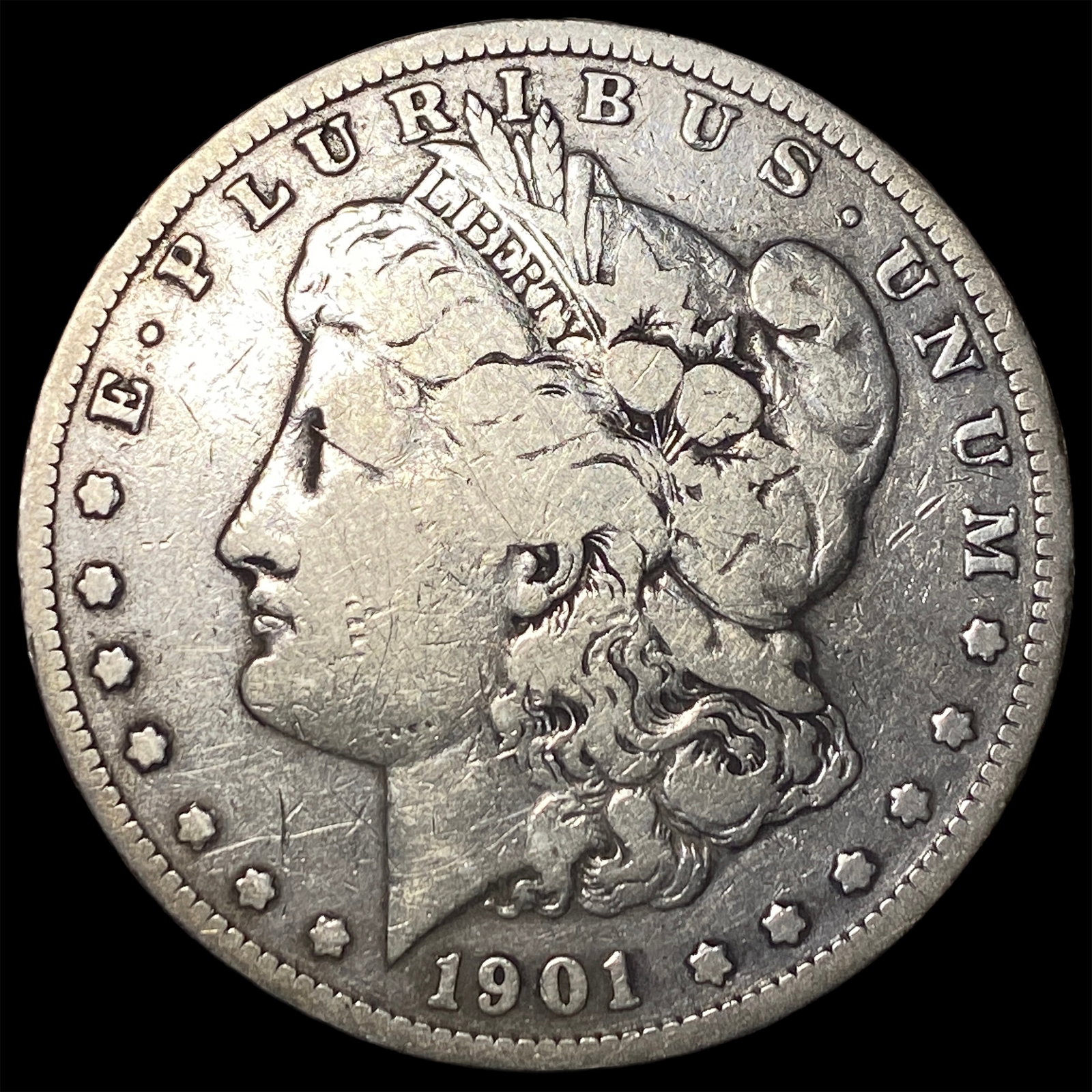 1901-S Silver Morgan Dollar LIGHTLY CIRCULATED (1 of 2)