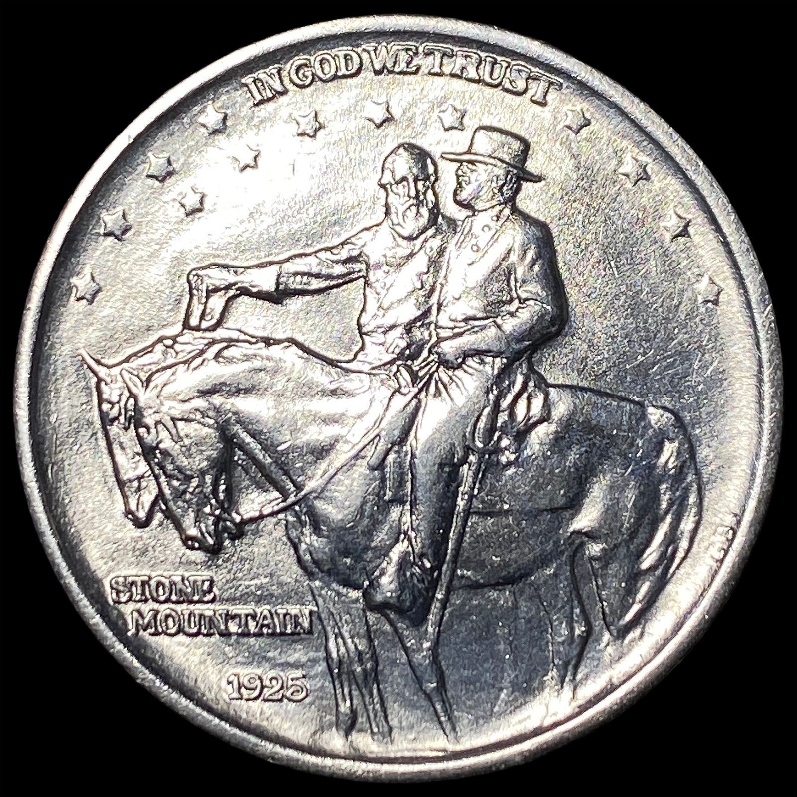 1925 Silver Stone Mountain Half Dollar GEM BU (1 of 2)